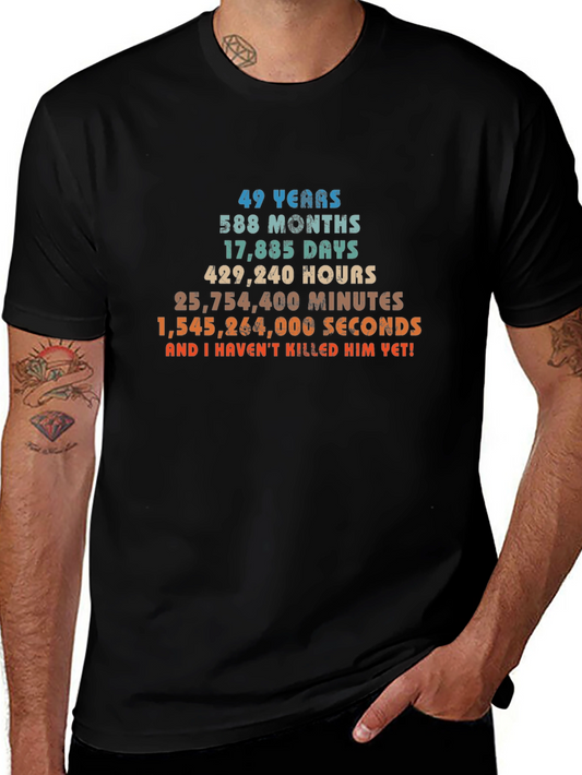 49 Years & Counting T-Shirt - Anniversary Humor