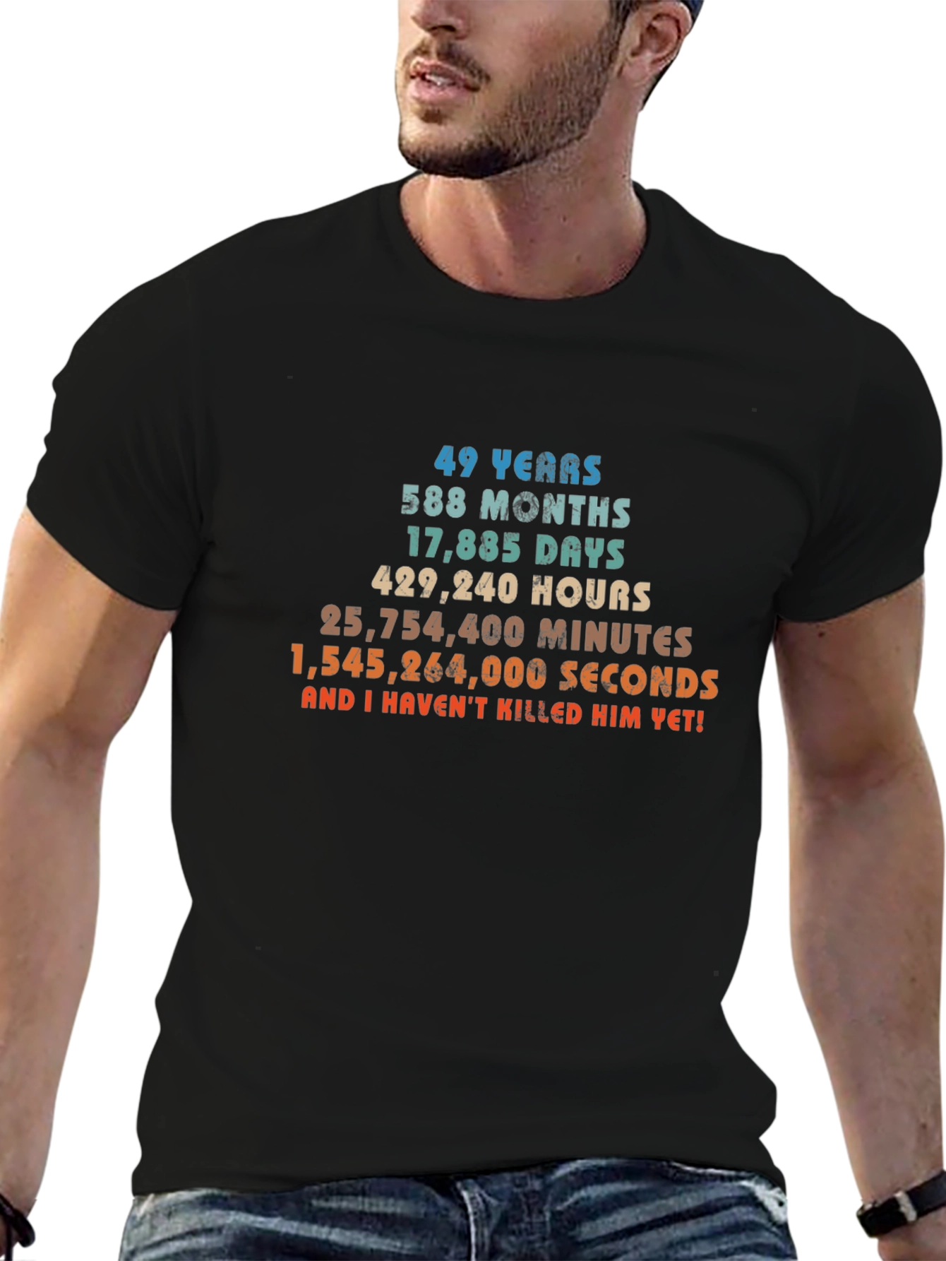 49 Years & Counting T-Shirt - Anniversary Humor