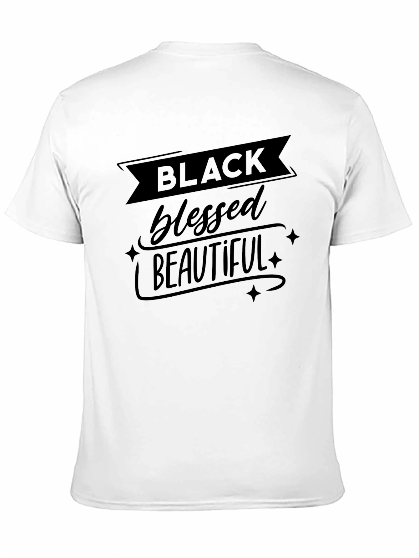 Black Blessed Beautiful Graphic T-Shirt