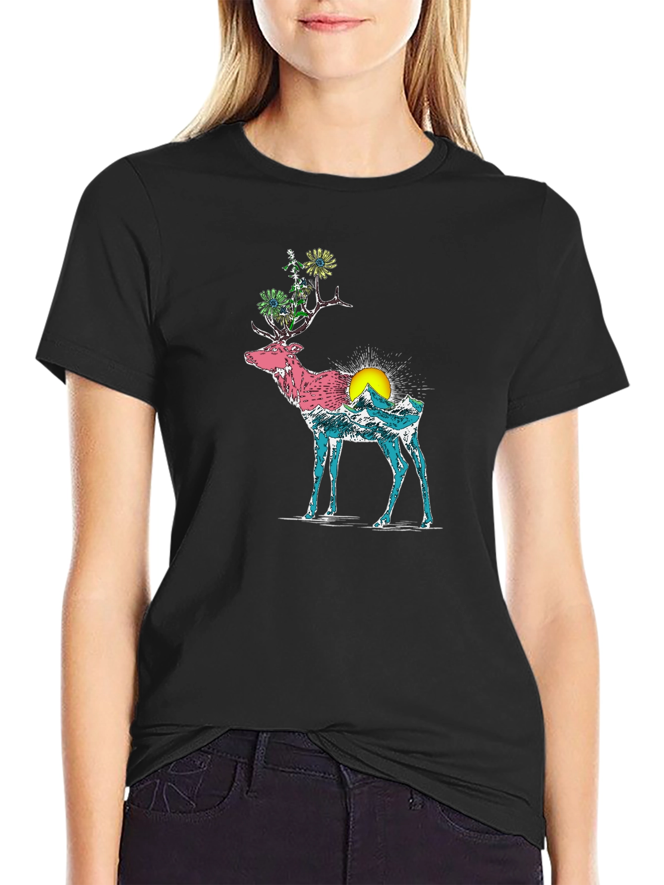 Nature Deer Graphic Tee