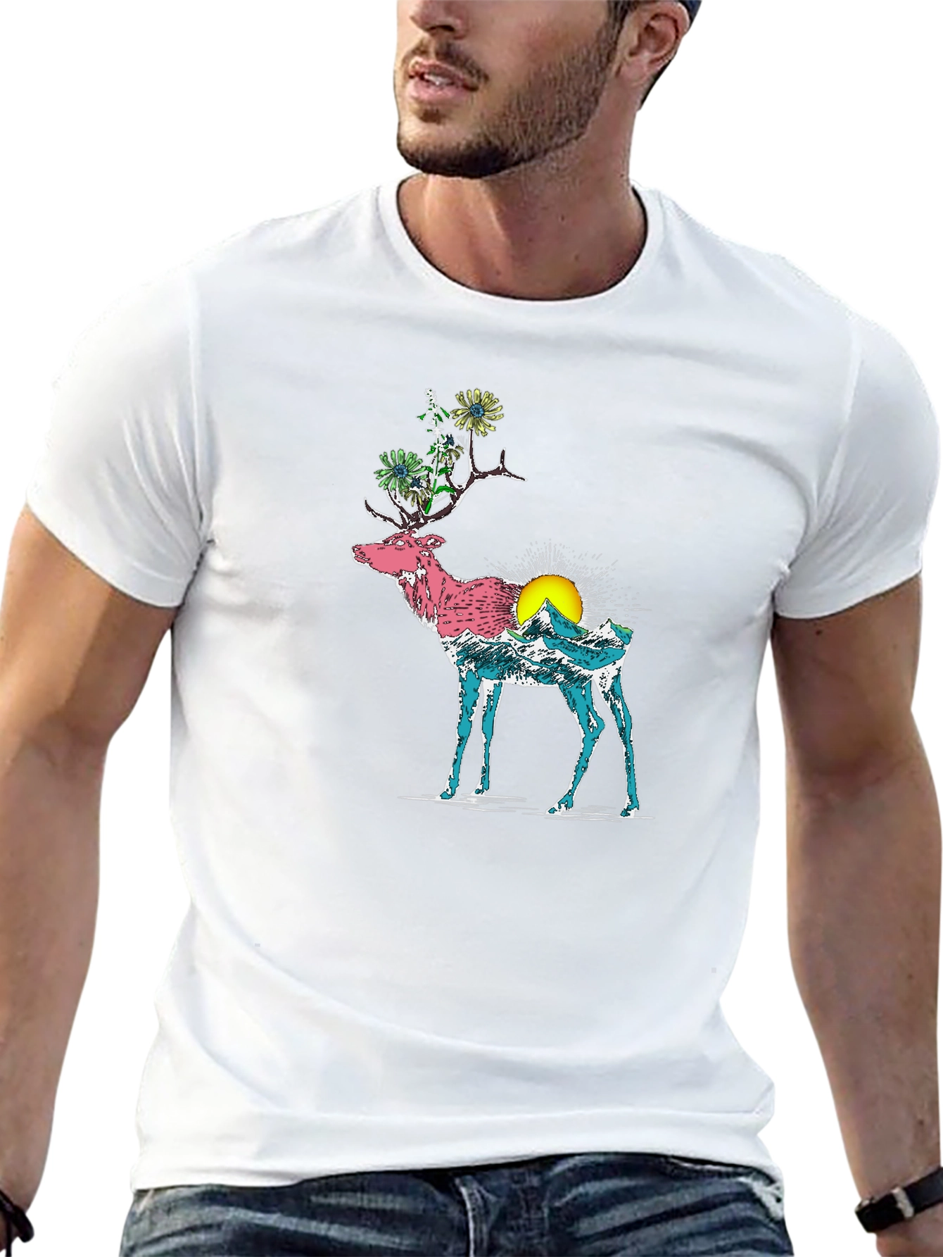 Nature Deer Graphic Tee