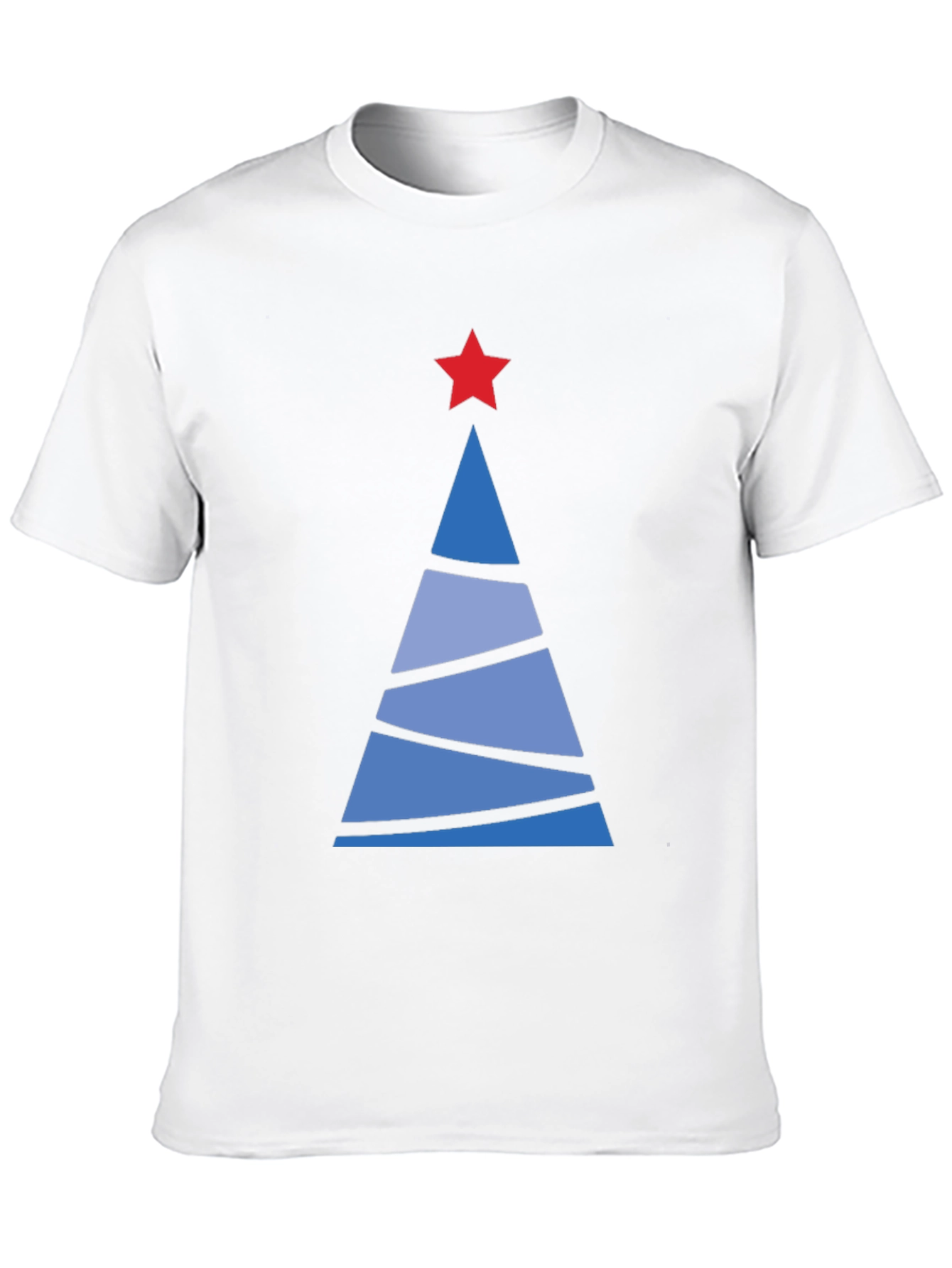Festive Christmas Tree Graphic Tee - Holiday Apparel