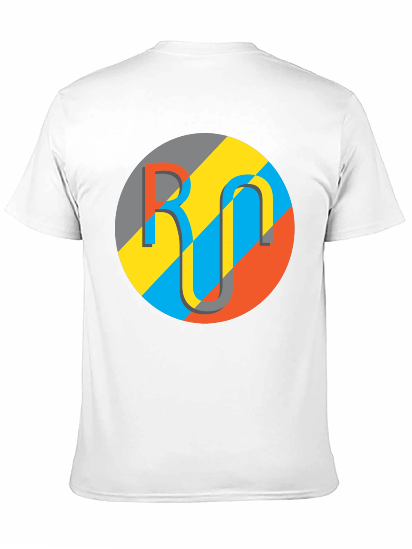 Geometric Logo Graphic Tee - Casual Black T-Shirt