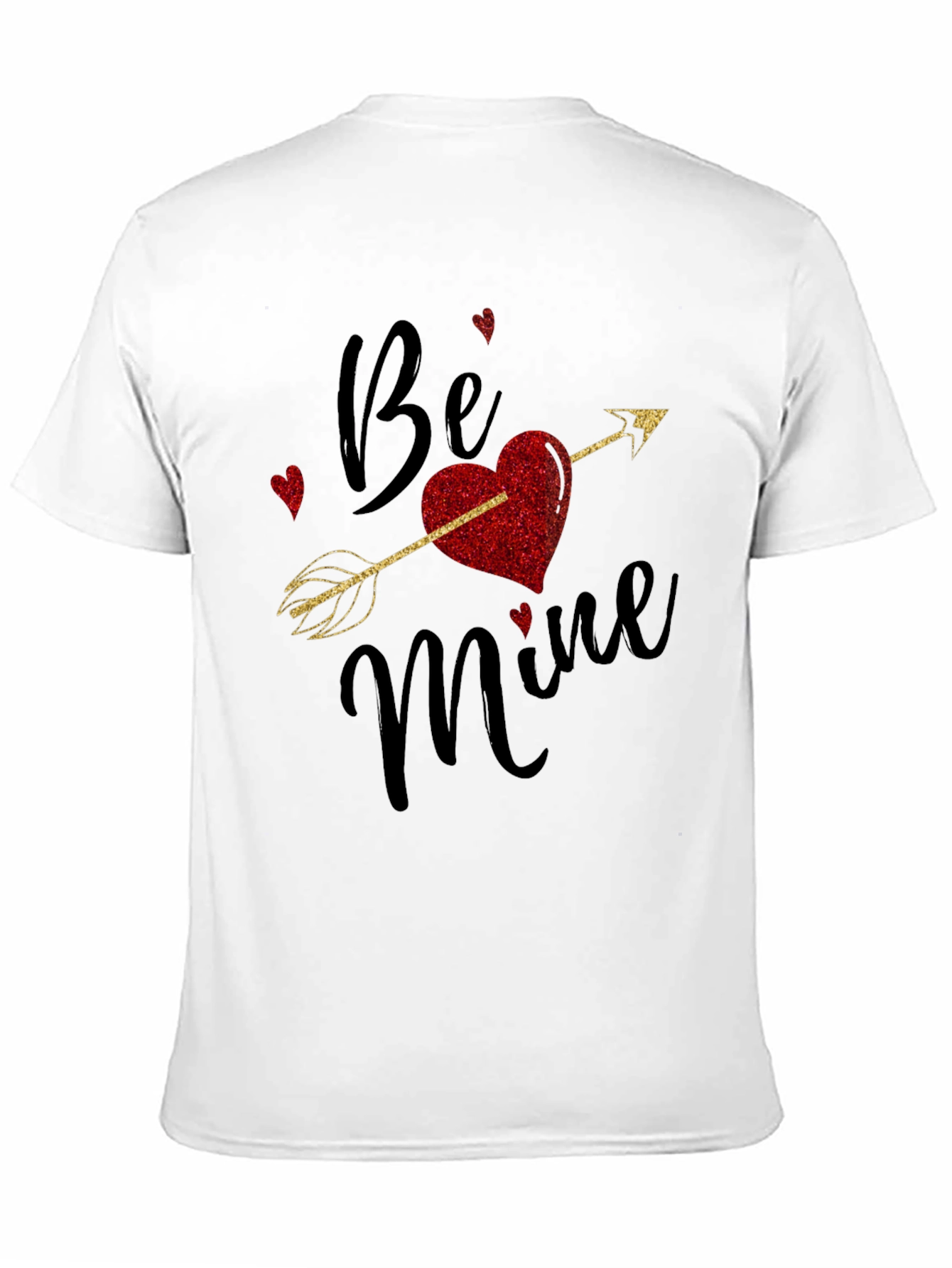 Be Mine Valentines Day T-Shirt Love Arrow Heart Tee
