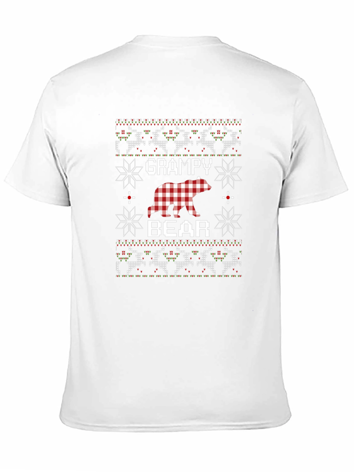 Grampy Bear Ugly Christmas Sweater Style T-Shirt