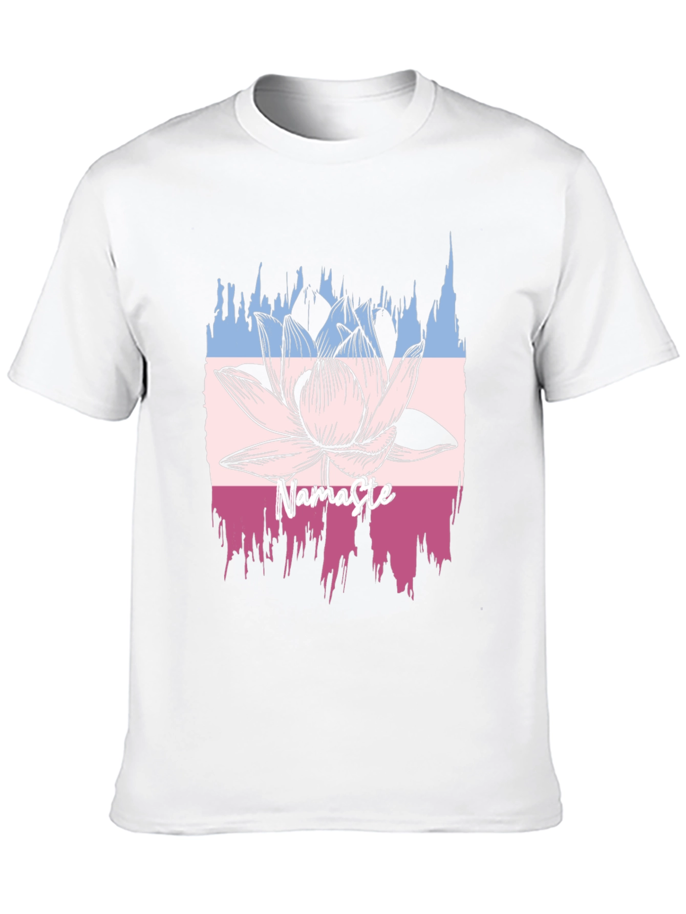 Namaste Lotus Graphic T-Shirt - Black