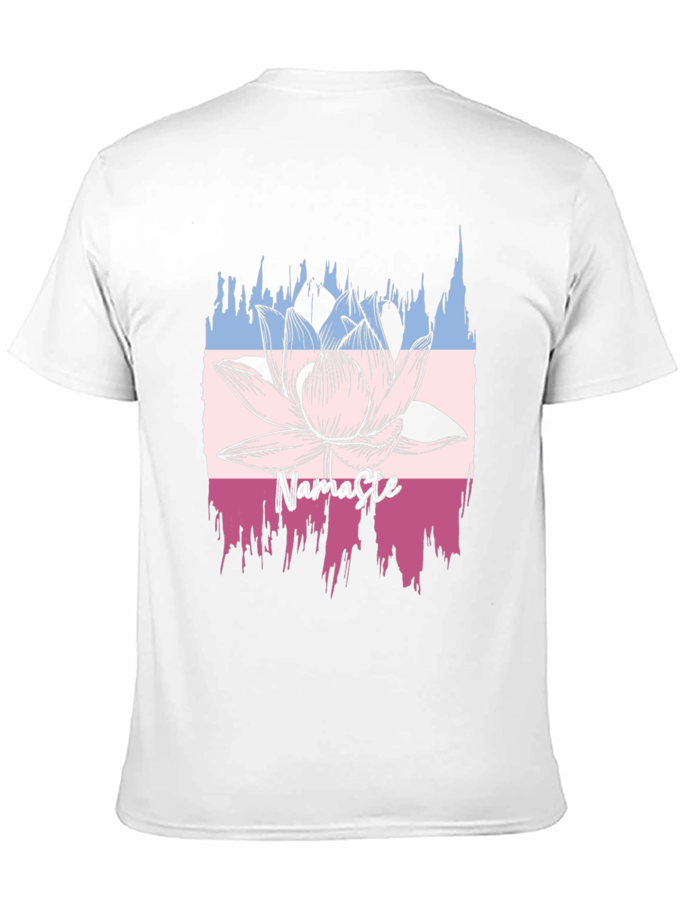 Namaste Lotus Graphic T-Shirt - Black