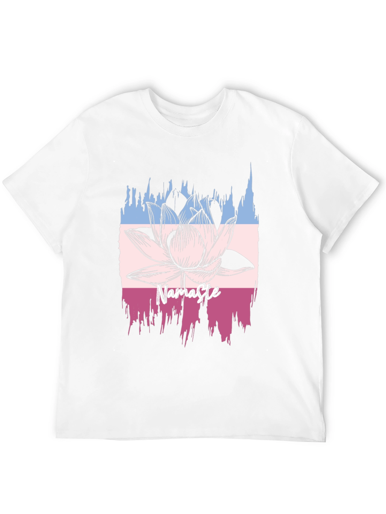 Namaste Lotus Graphic T-Shirt - Black