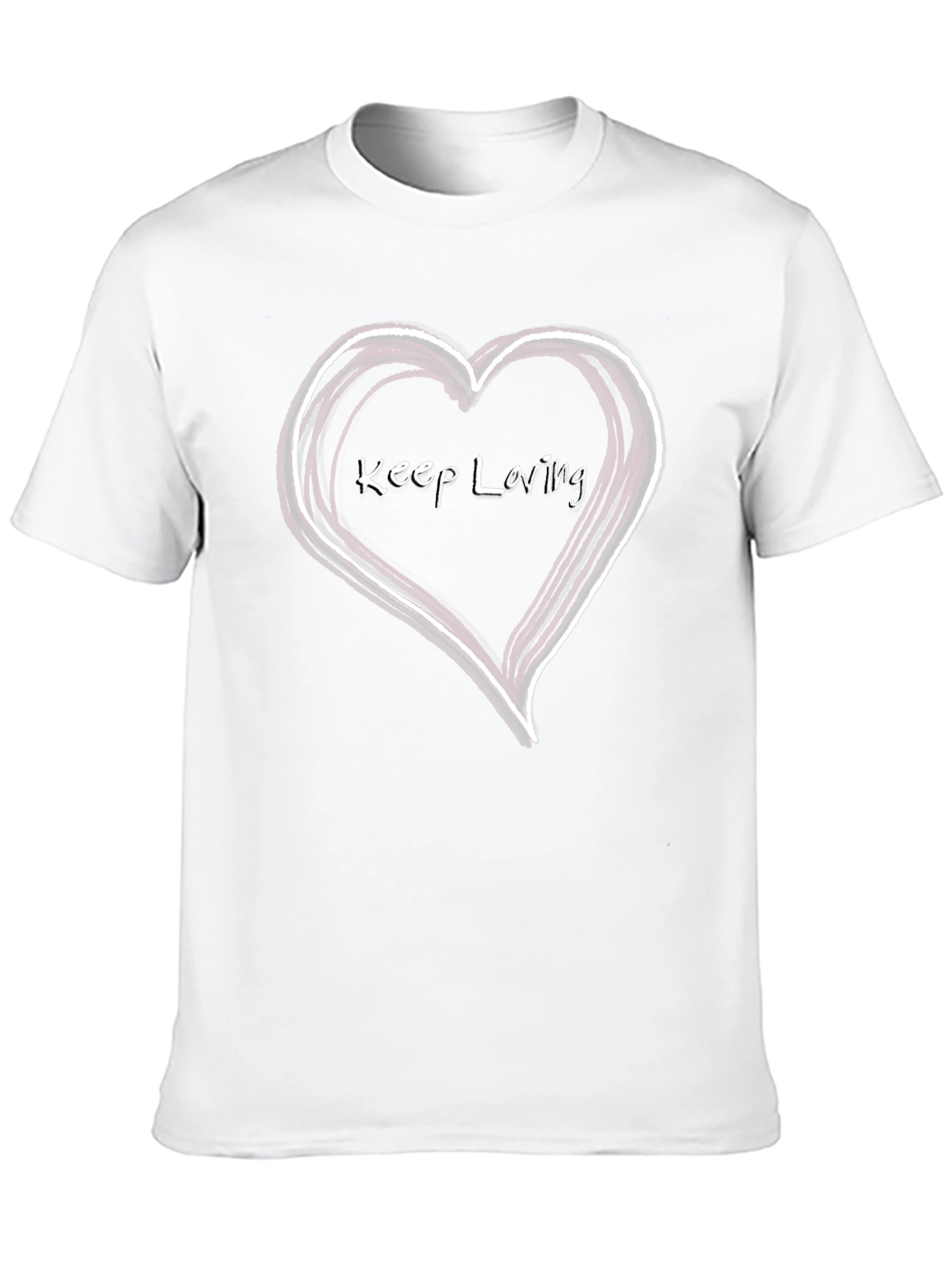 Keep Loving Heart Graphic T-Shirt