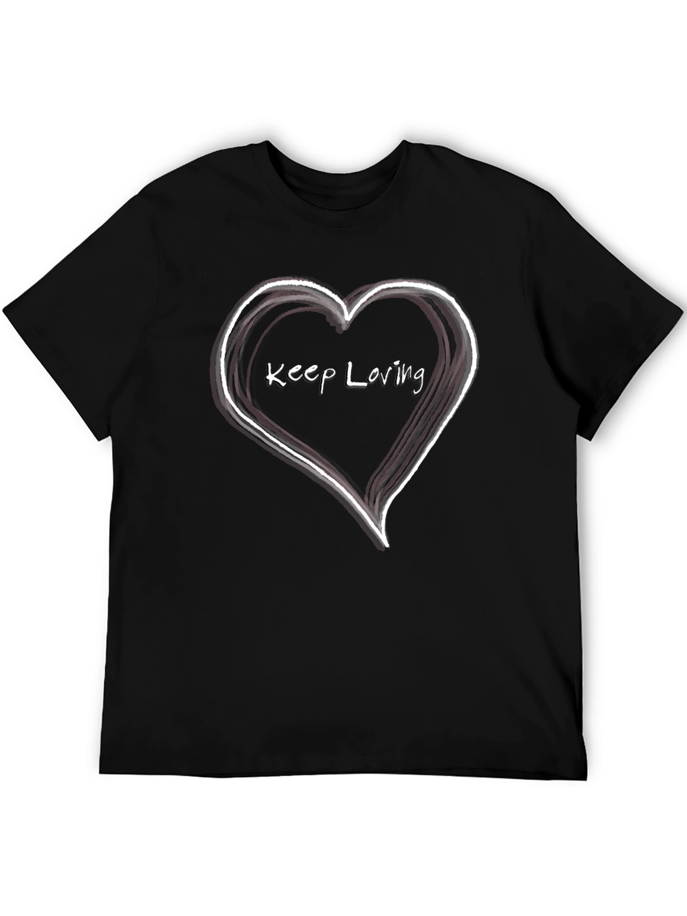 Keep Loving Heart Graphic T-Shirt