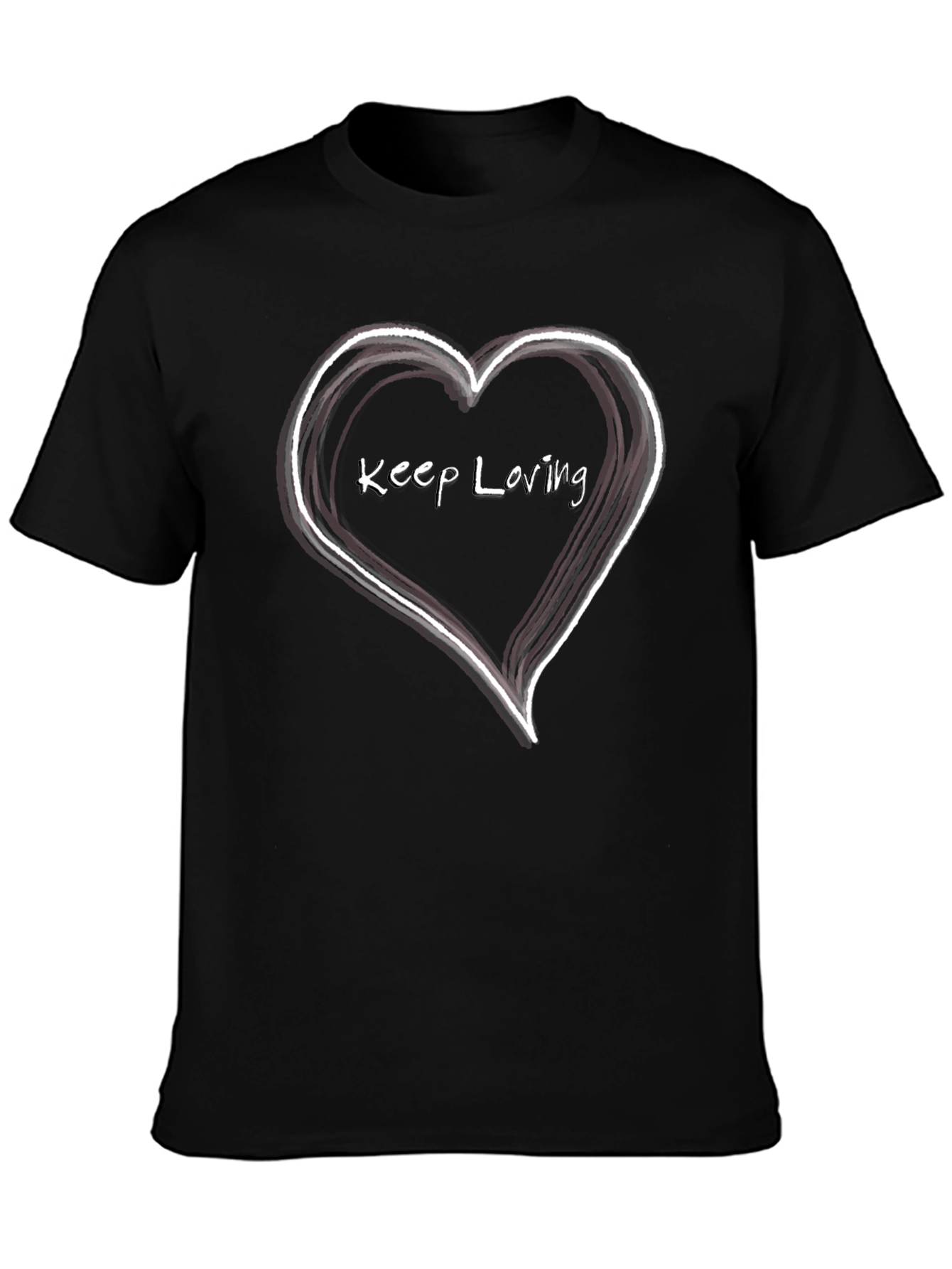 Keep Loving Heart Graphic T-Shirt