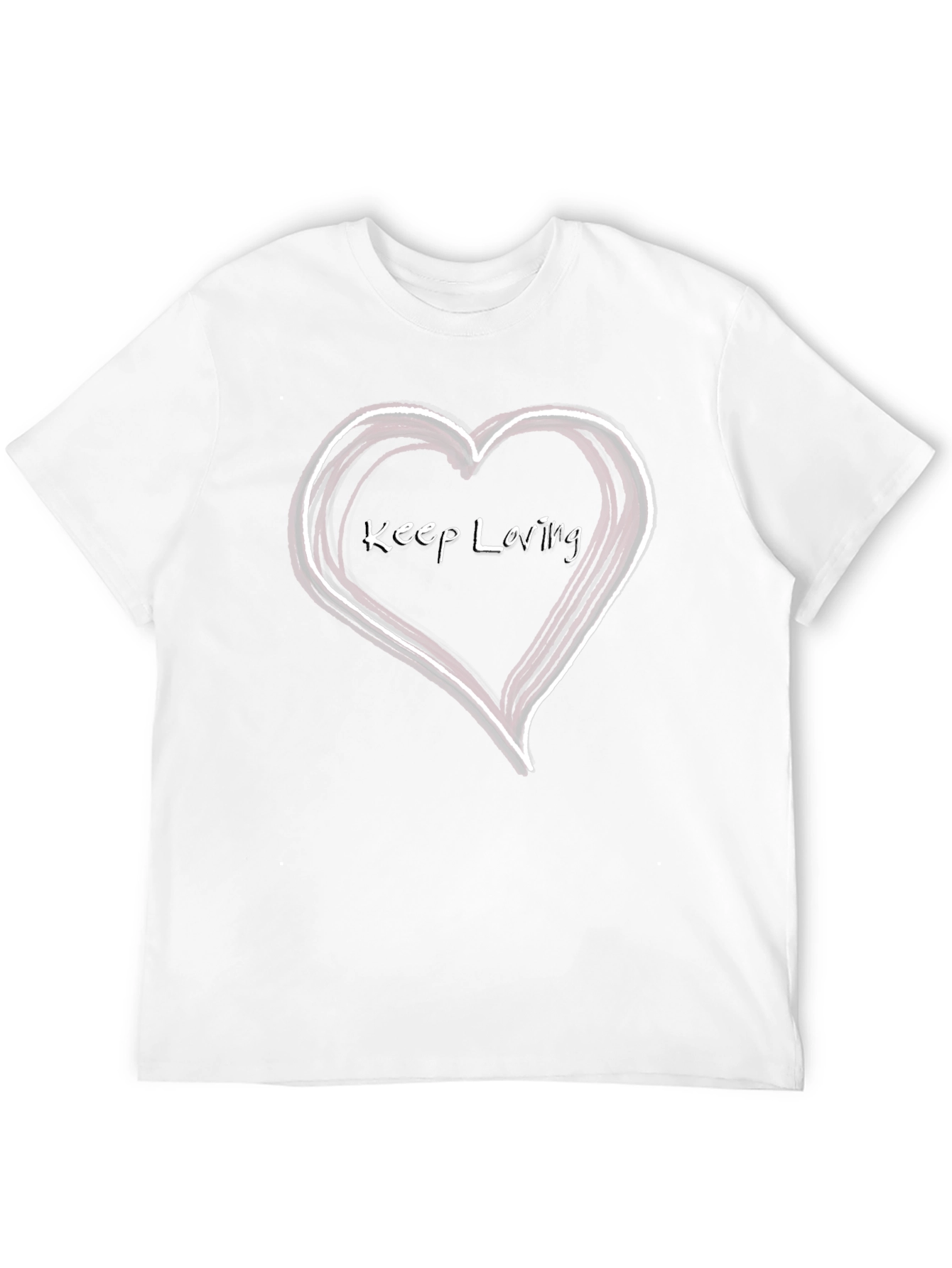 Keep Loving Heart Graphic T-Shirt