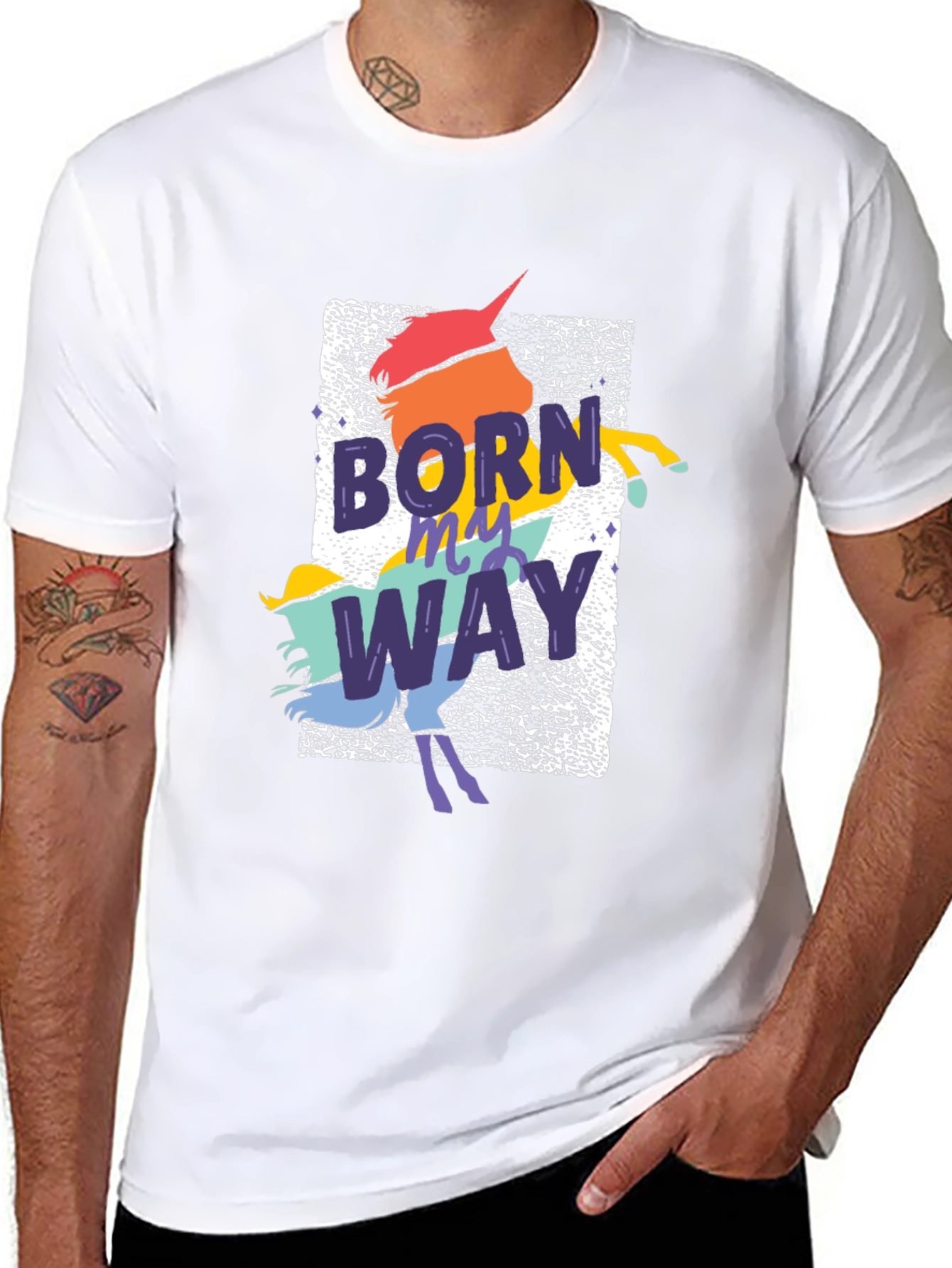 Born This Way Unicorn T-Shirt