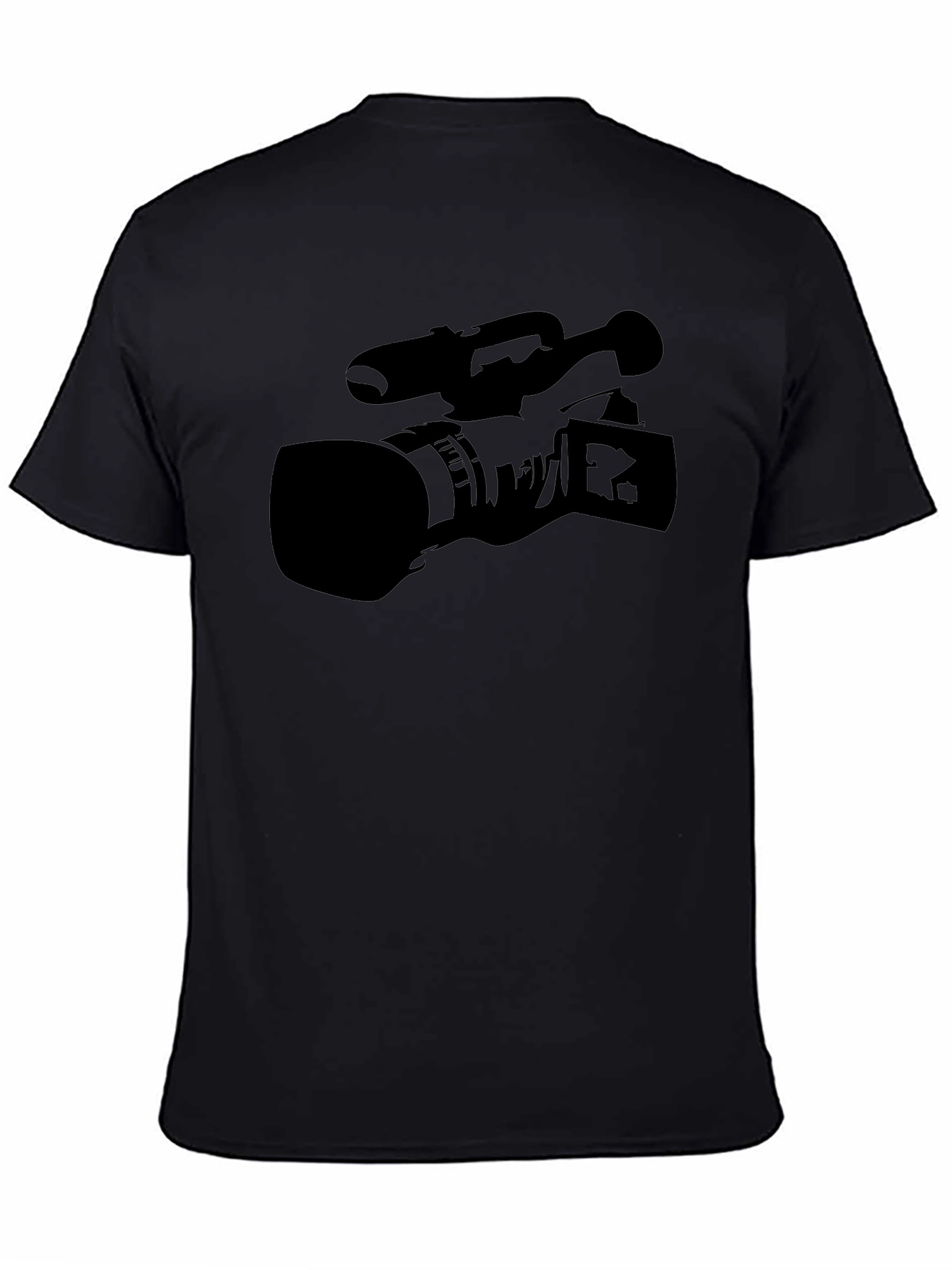 Camera Graphic Black T-Shirt - Videographer Apparel
