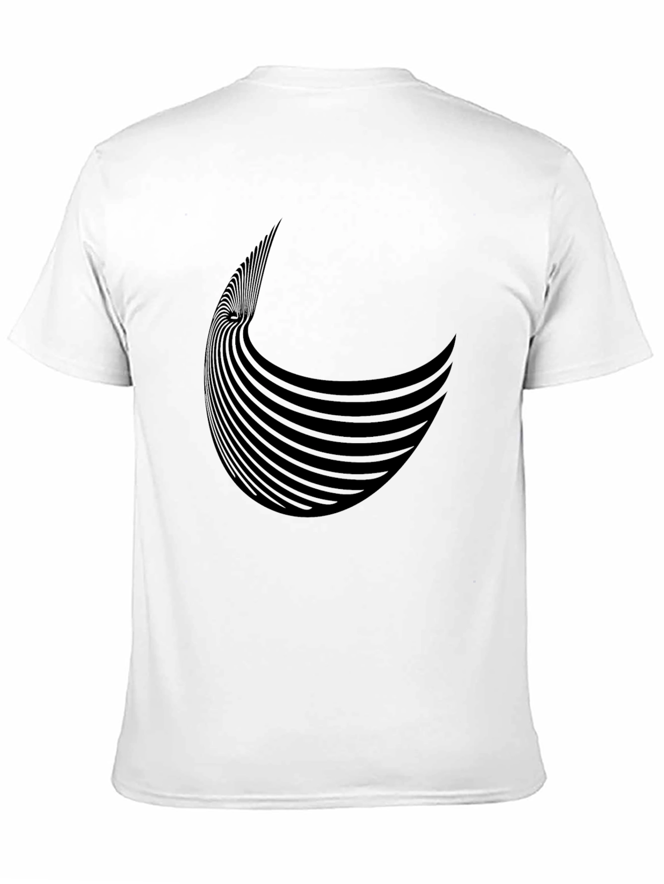 Stylish Black Graphic Tee - Abstract Design