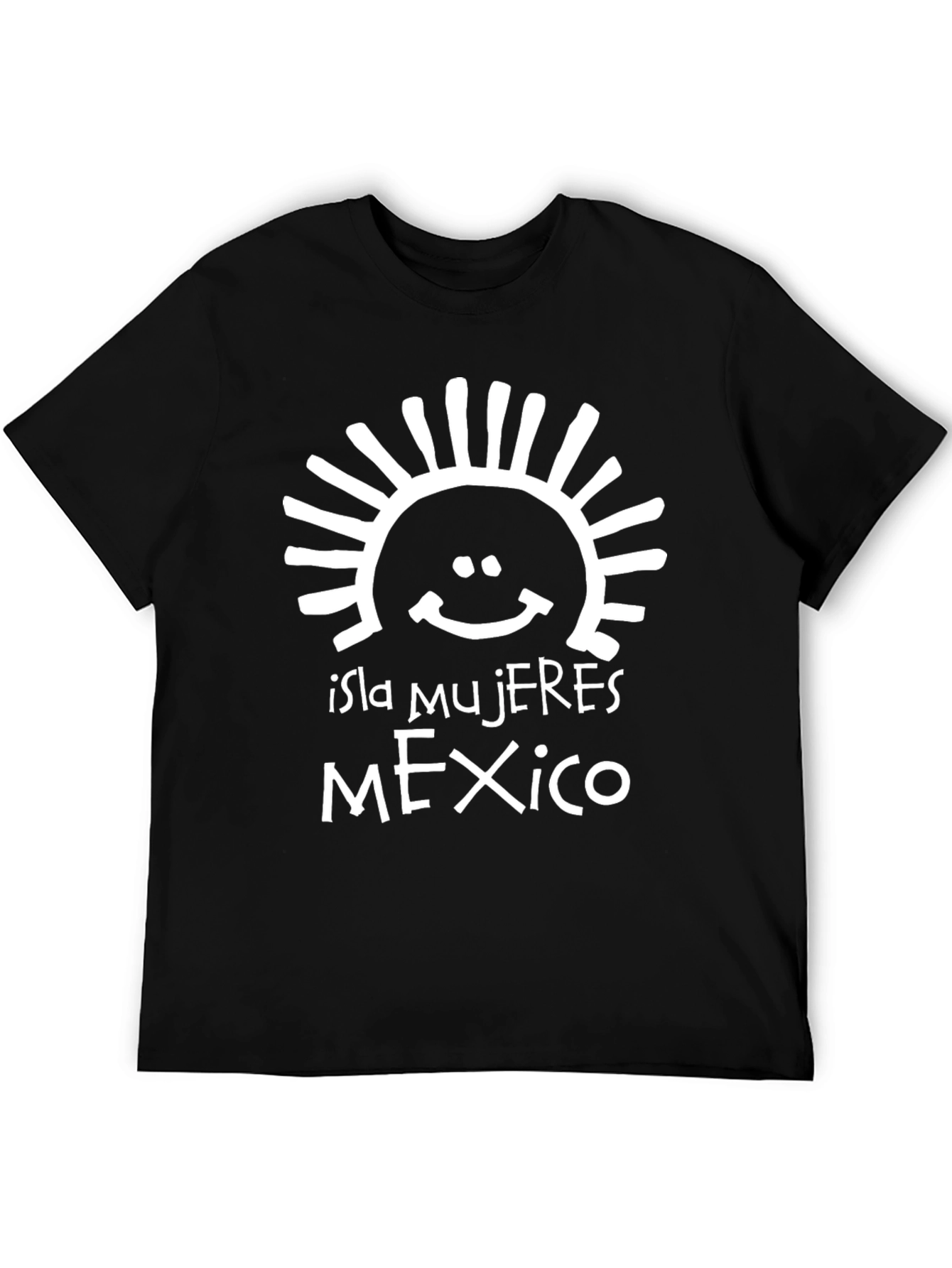 Isla Mujeres Mexico T-Shirt Black Graphic Tee