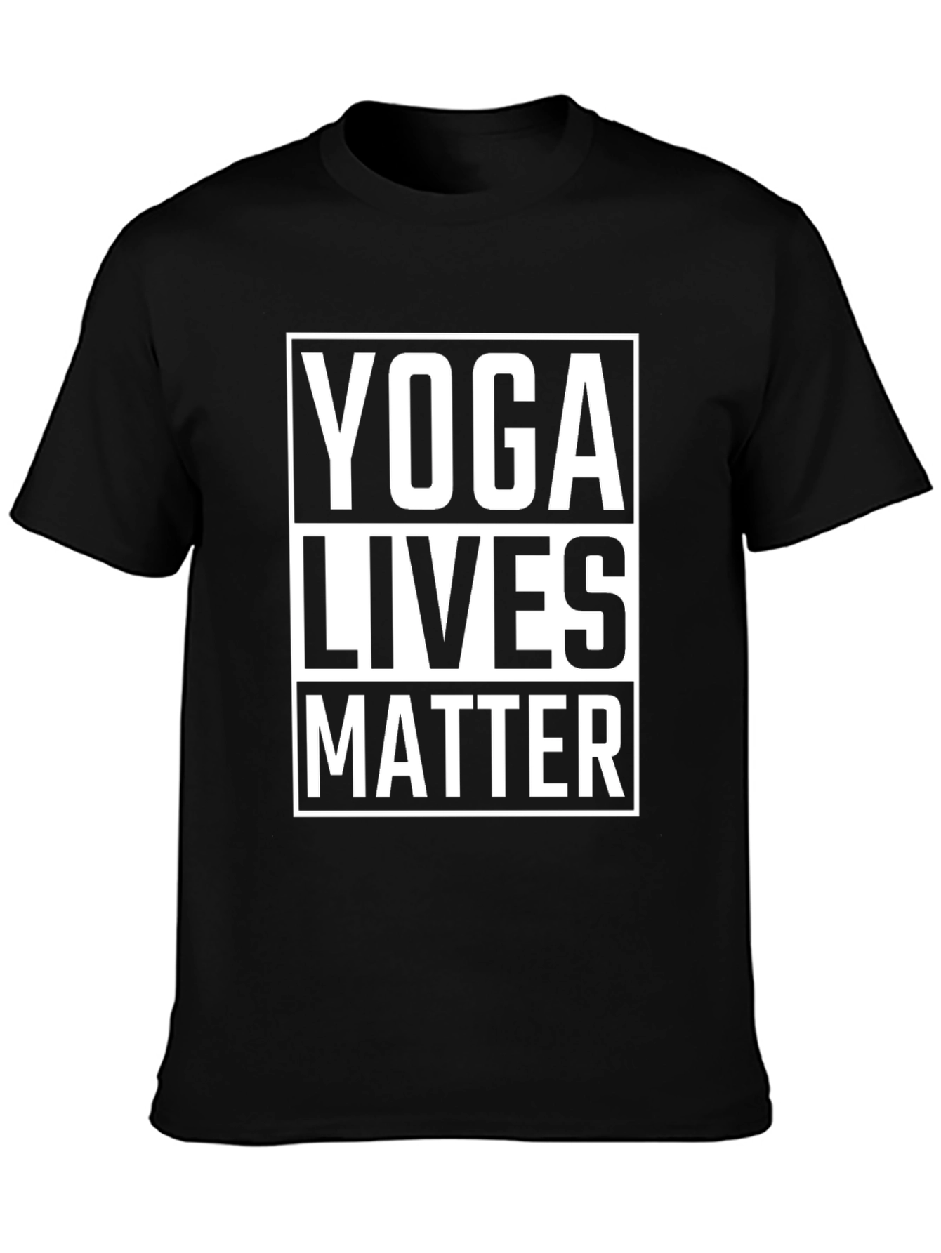 Yoga Lives Matter T-Shirt - Black Graphic Tee