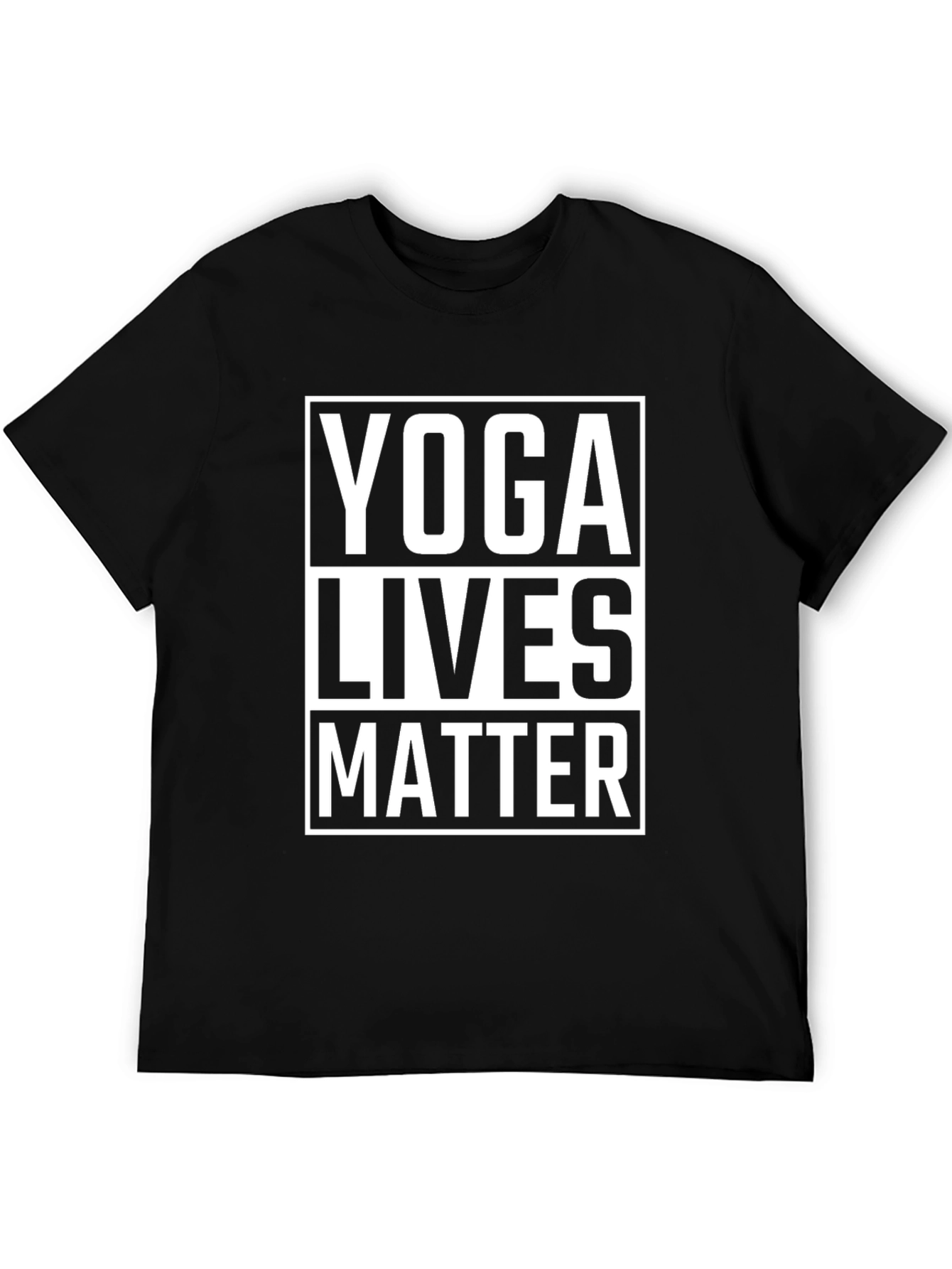 Yoga Lives Matter T-Shirt - Black Graphic Tee