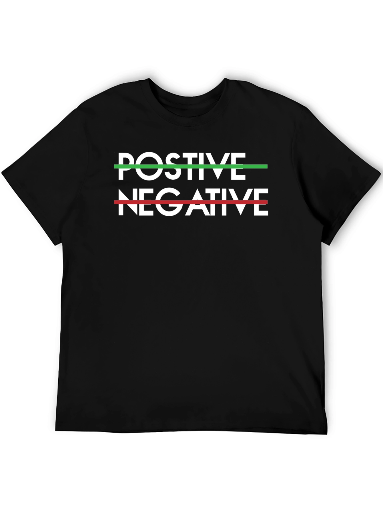Positive Negative T-Shirt - Crew Neck Tee