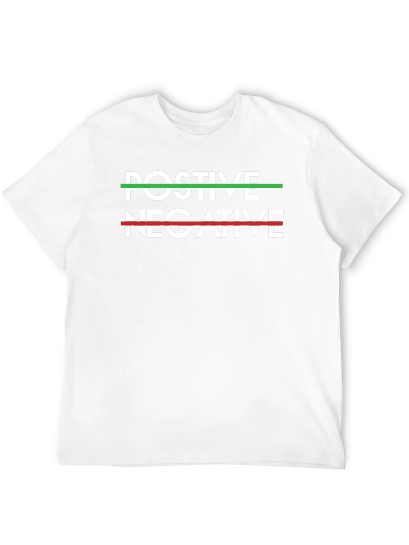 Positive Negative T-Shirt - Crew Neck Tee