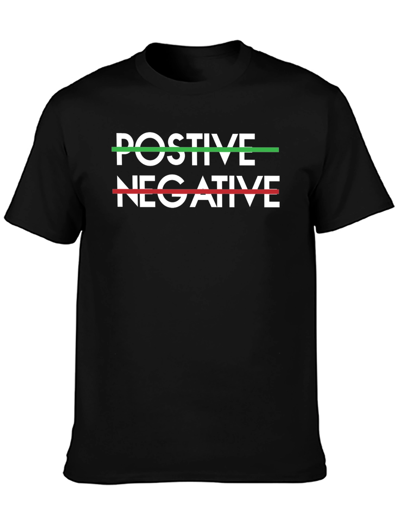 Positive Negative T-Shirt - Crew Neck Tee