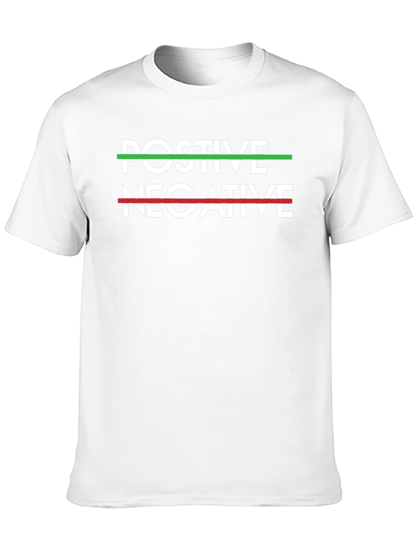 Positive Negative T-Shirt - Crew Neck Tee