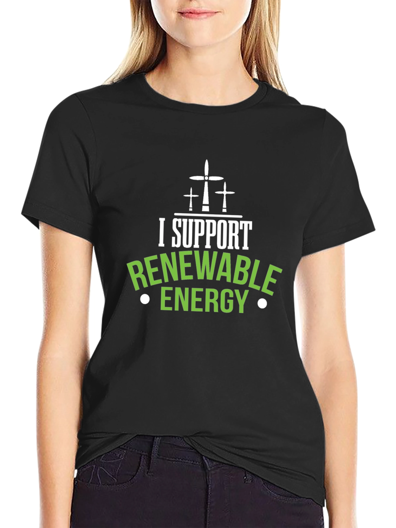 I Support Renewable Energy Graphic Tee