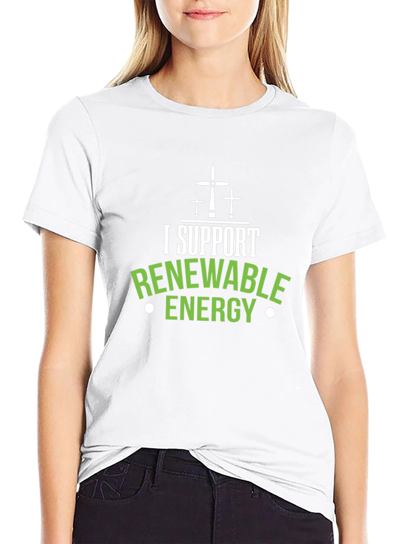 I Support Renewable Energy Graphic Tee