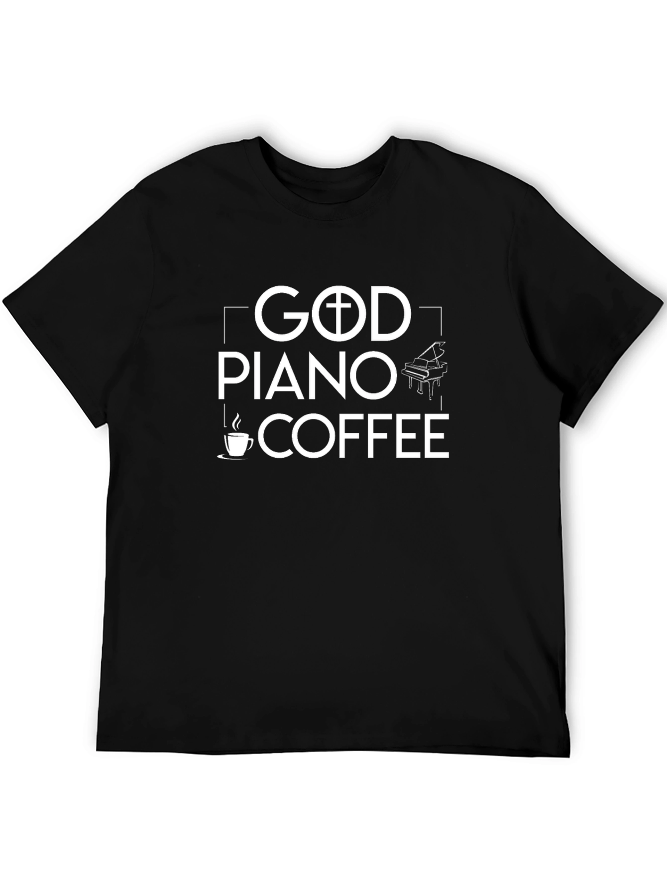 God Piano Coffee T-Shirt