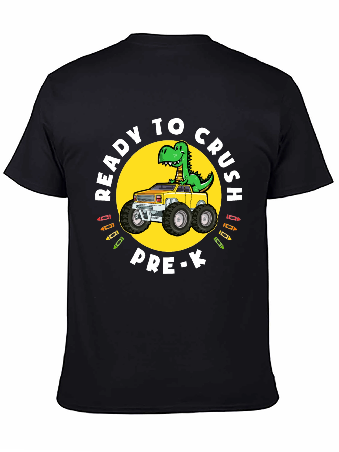 Ready to Crush Pre-K Dinosaur Truck T-Shirt