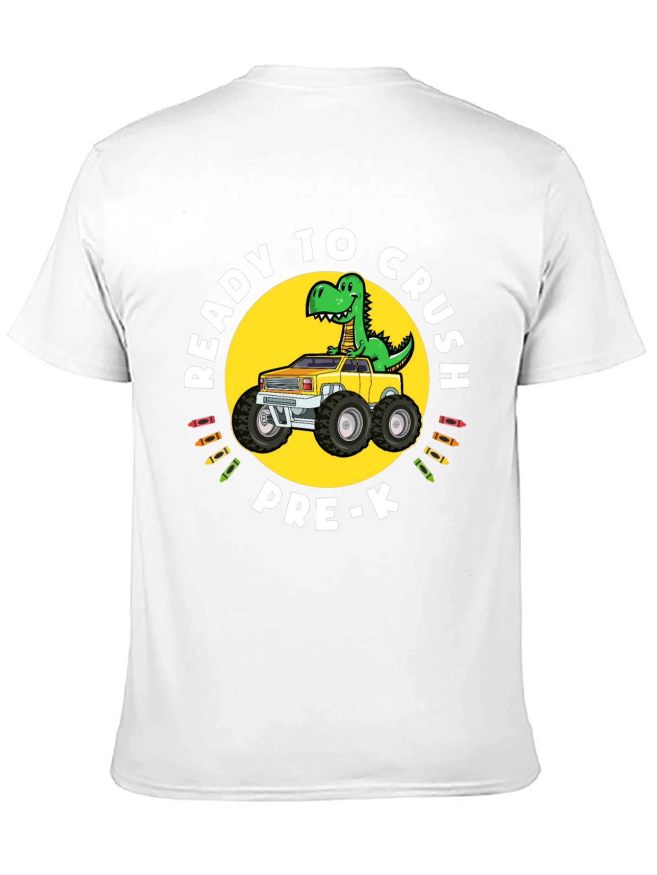 Ready to Crush Pre-K Dinosaur Truck T-Shirt