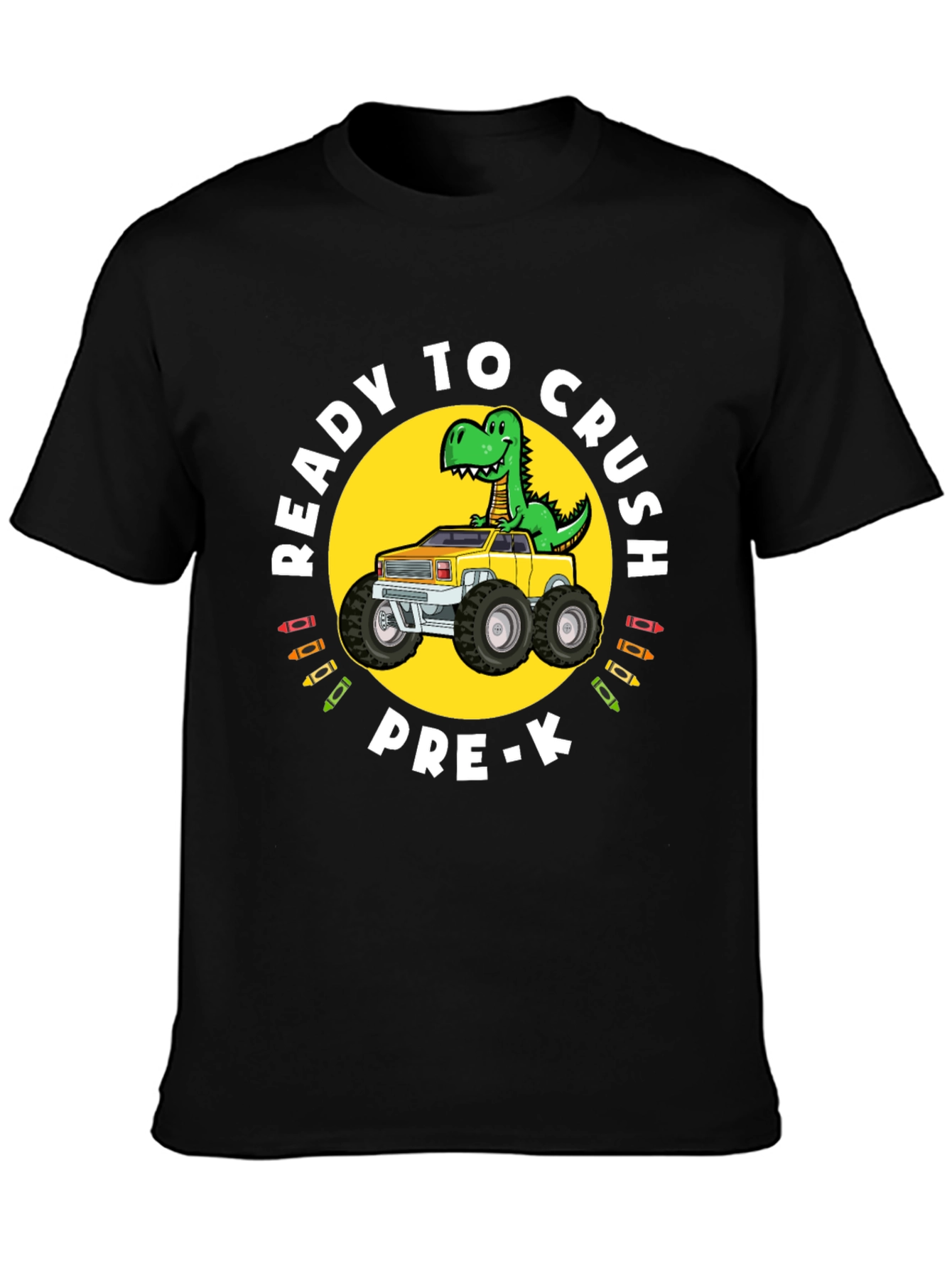 Ready to Crush Pre-K Dinosaur Truck T-Shirt