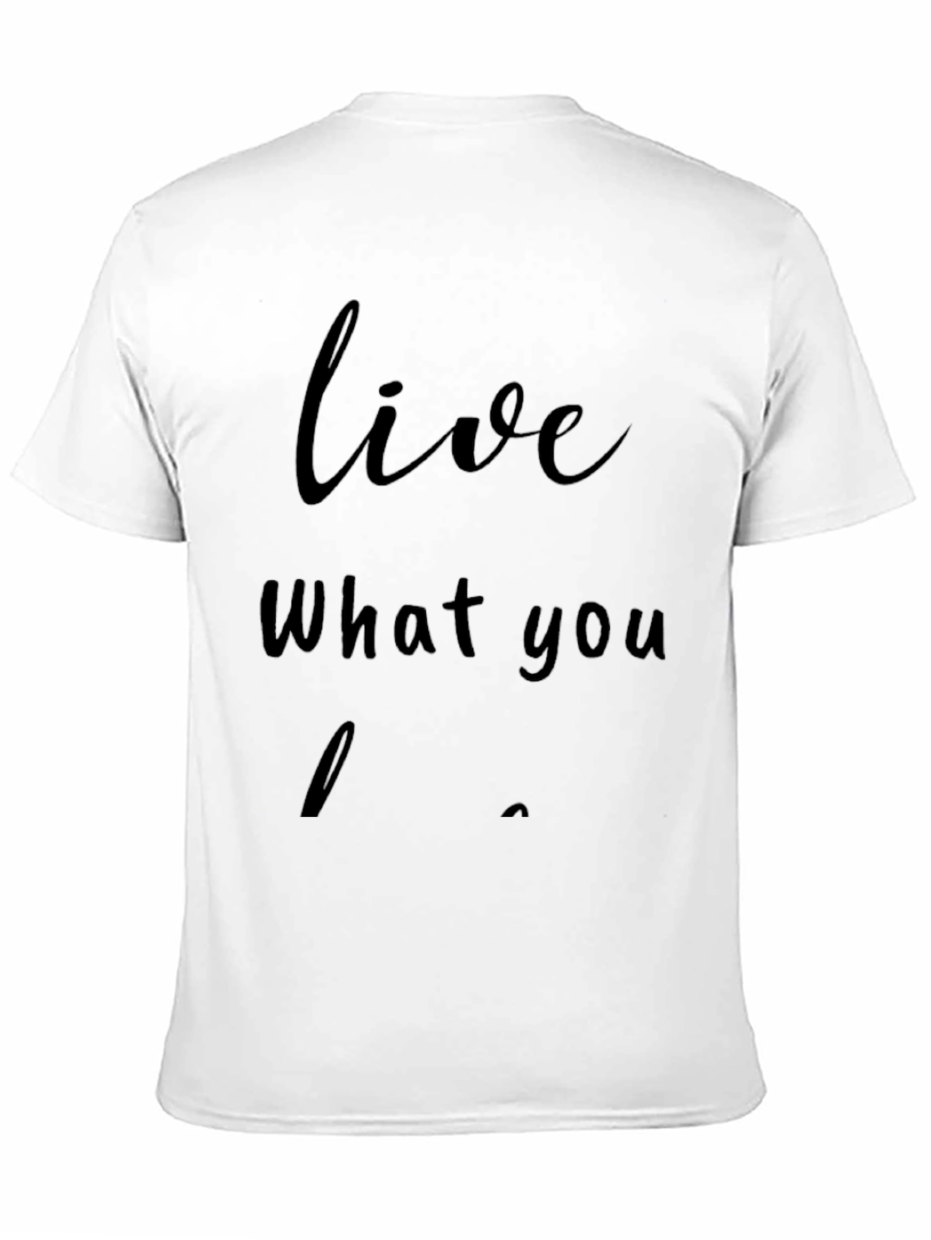 Live What You Love Black Graphic Tee