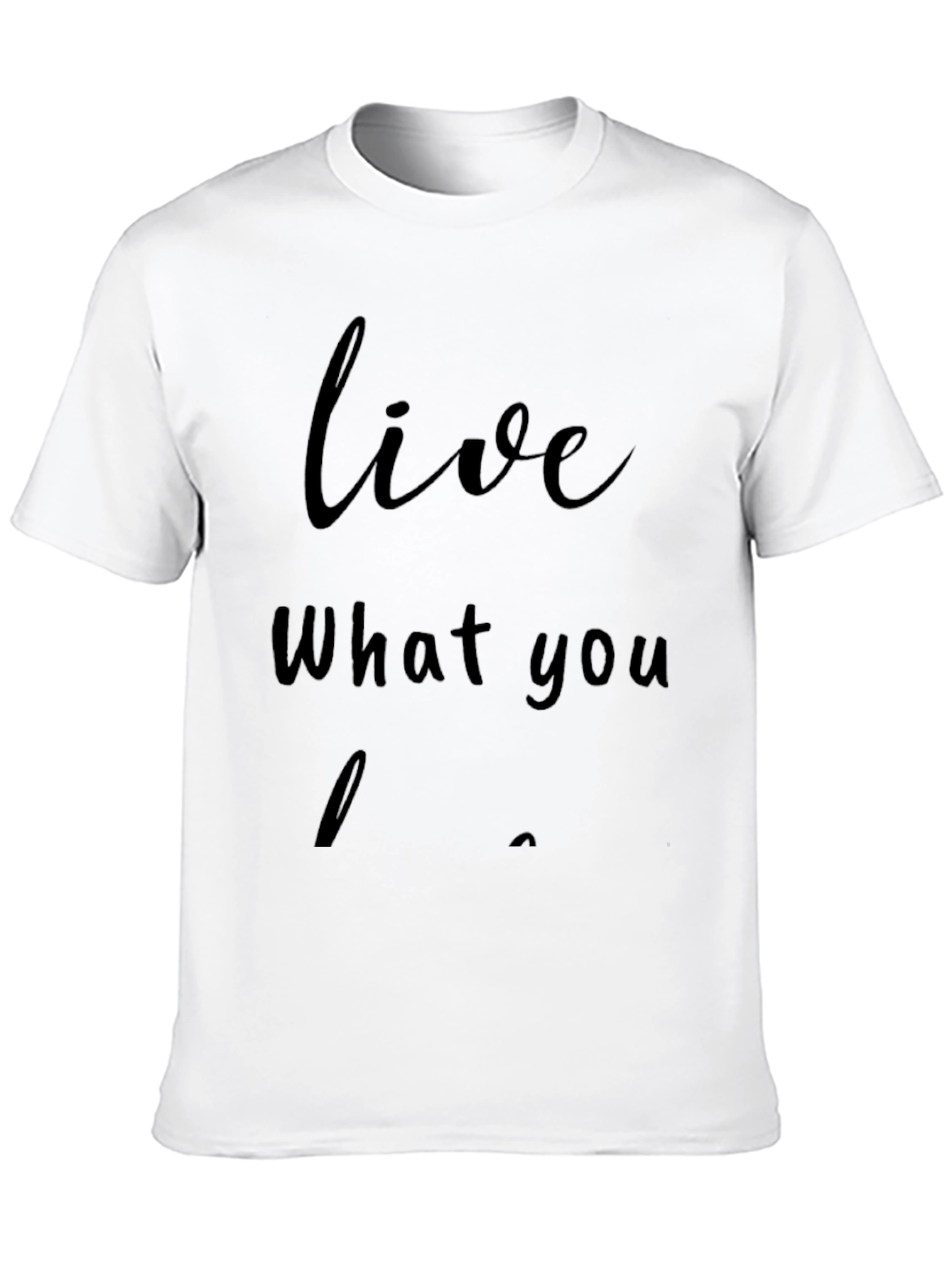 Live What You Love Black Graphic Tee