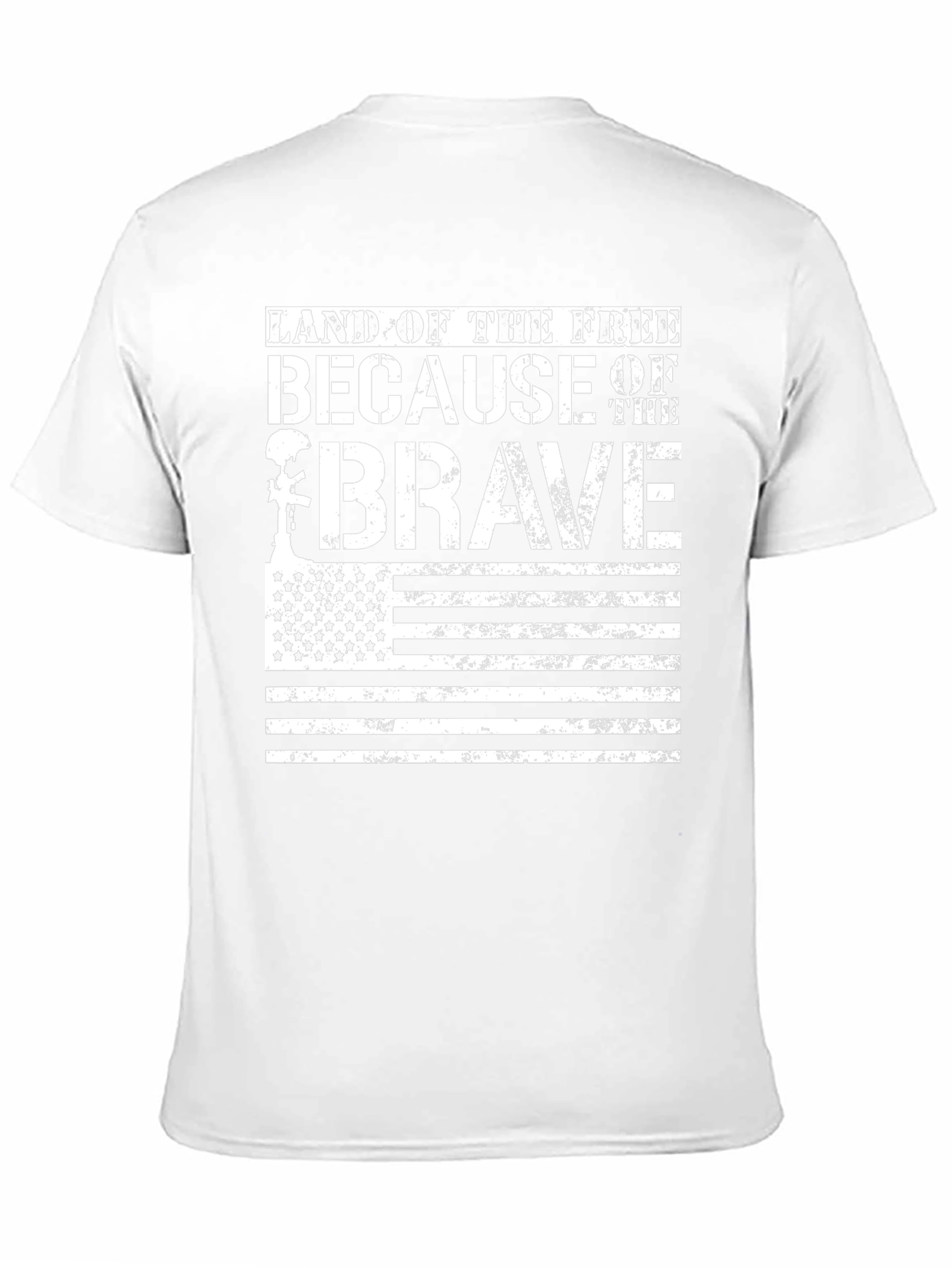 Land of the Free Brave T-Shirt USA Flag