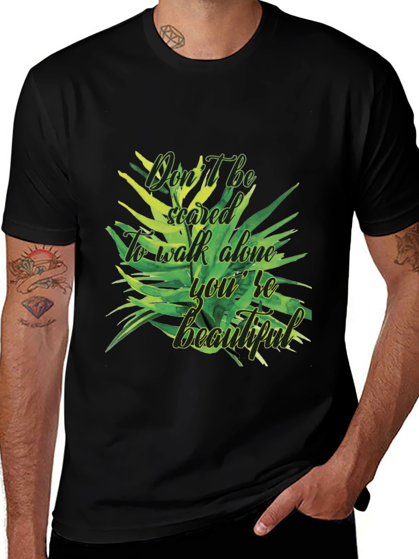 Inspirational Dont Be Scared Graphic T-Shirt