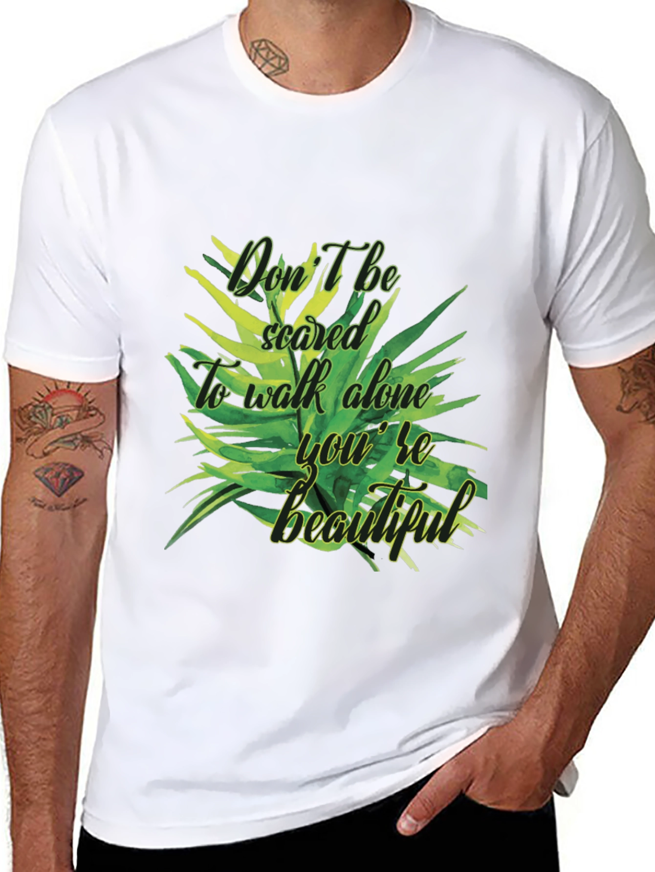 Inspirational Dont Be Scared Graphic T-Shirt