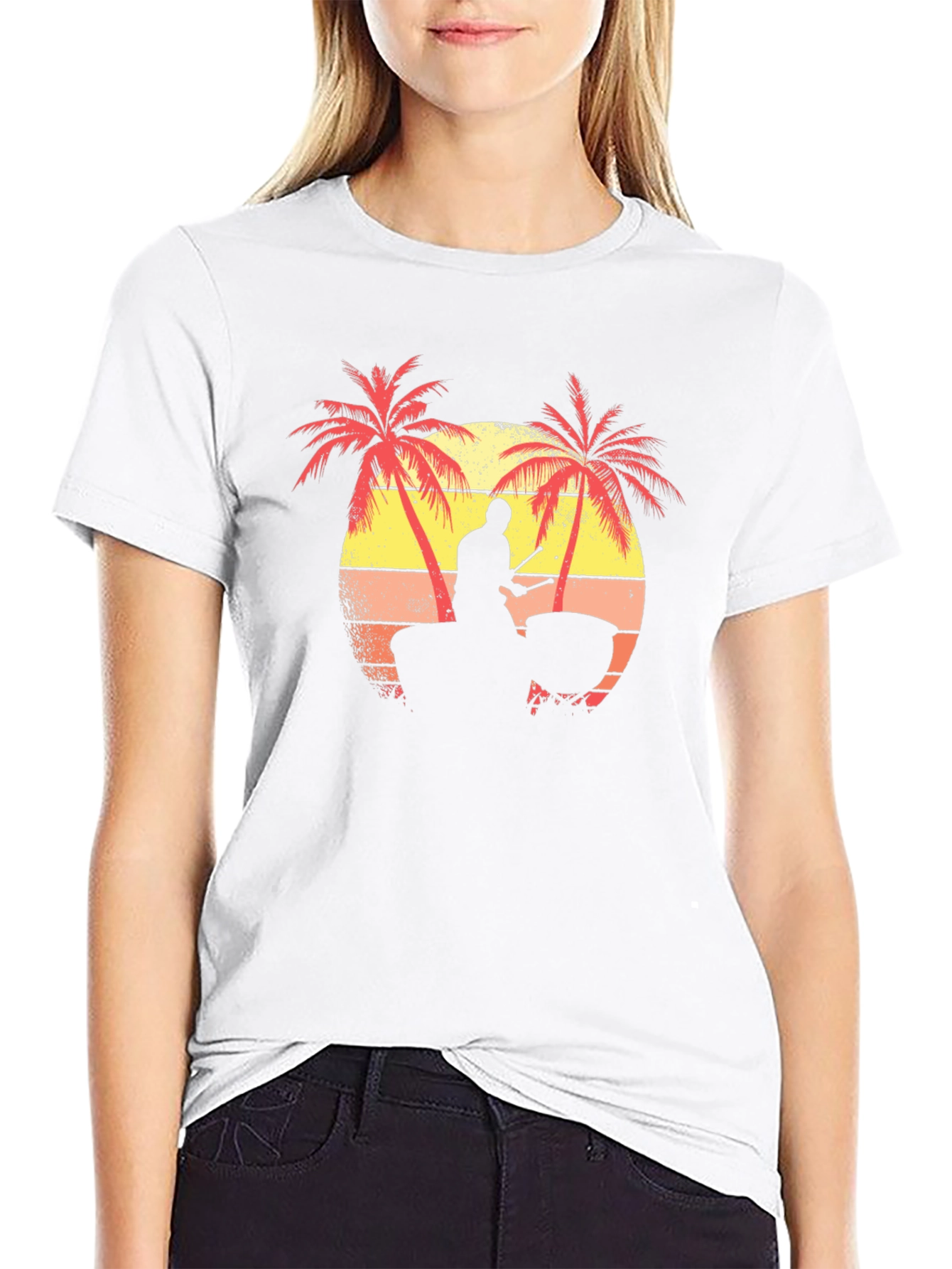 Tropical Sunset Steel Drum T-Shirt