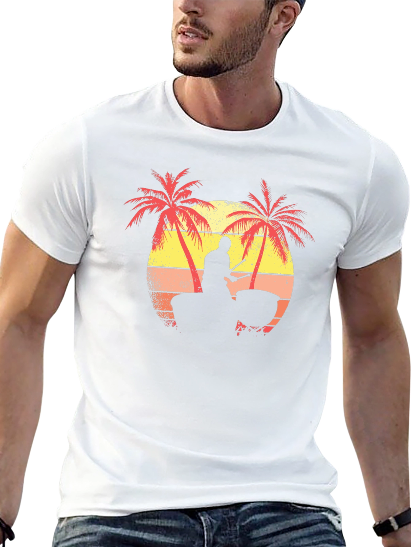 Tropical Sunset Steel Drum T-Shirt