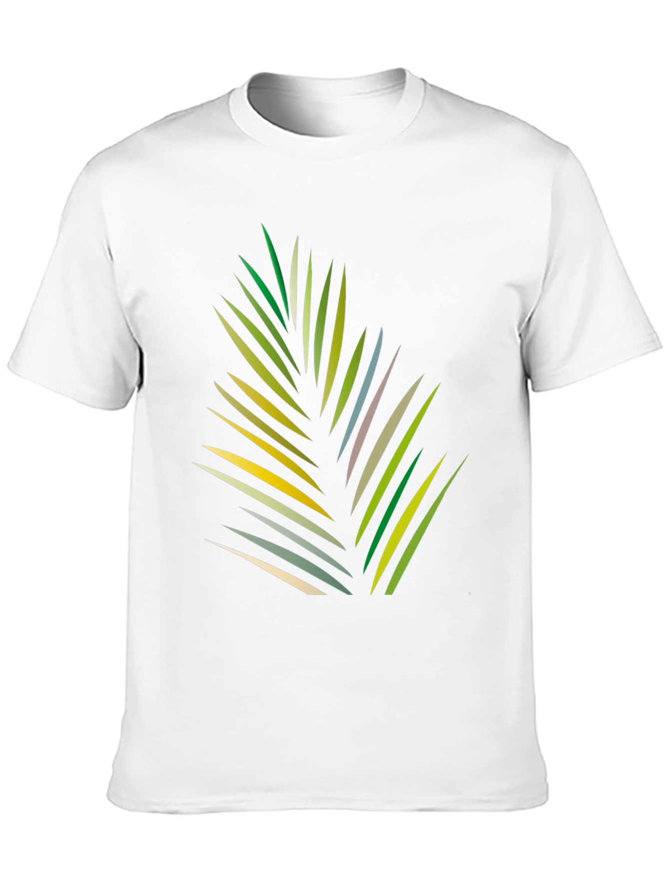 Tropical Leaf Graphic Black T-Shirt