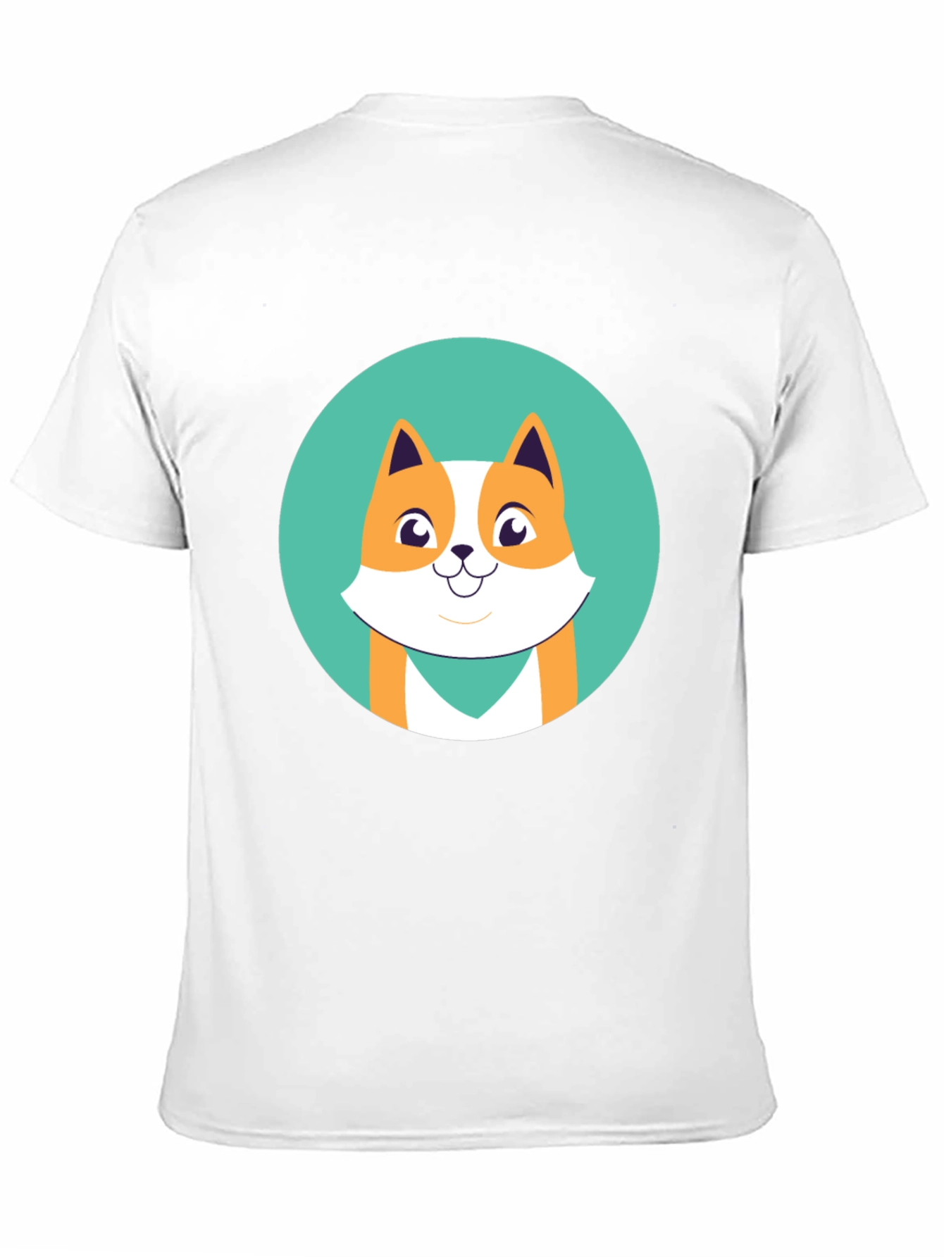 Cute Cartoon Fox Graphic Tee - Black Unisex T-Shirt