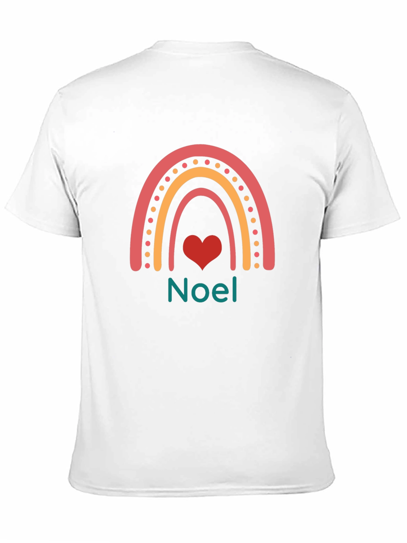 Festive Noel Rainbow Heart T-Shirt