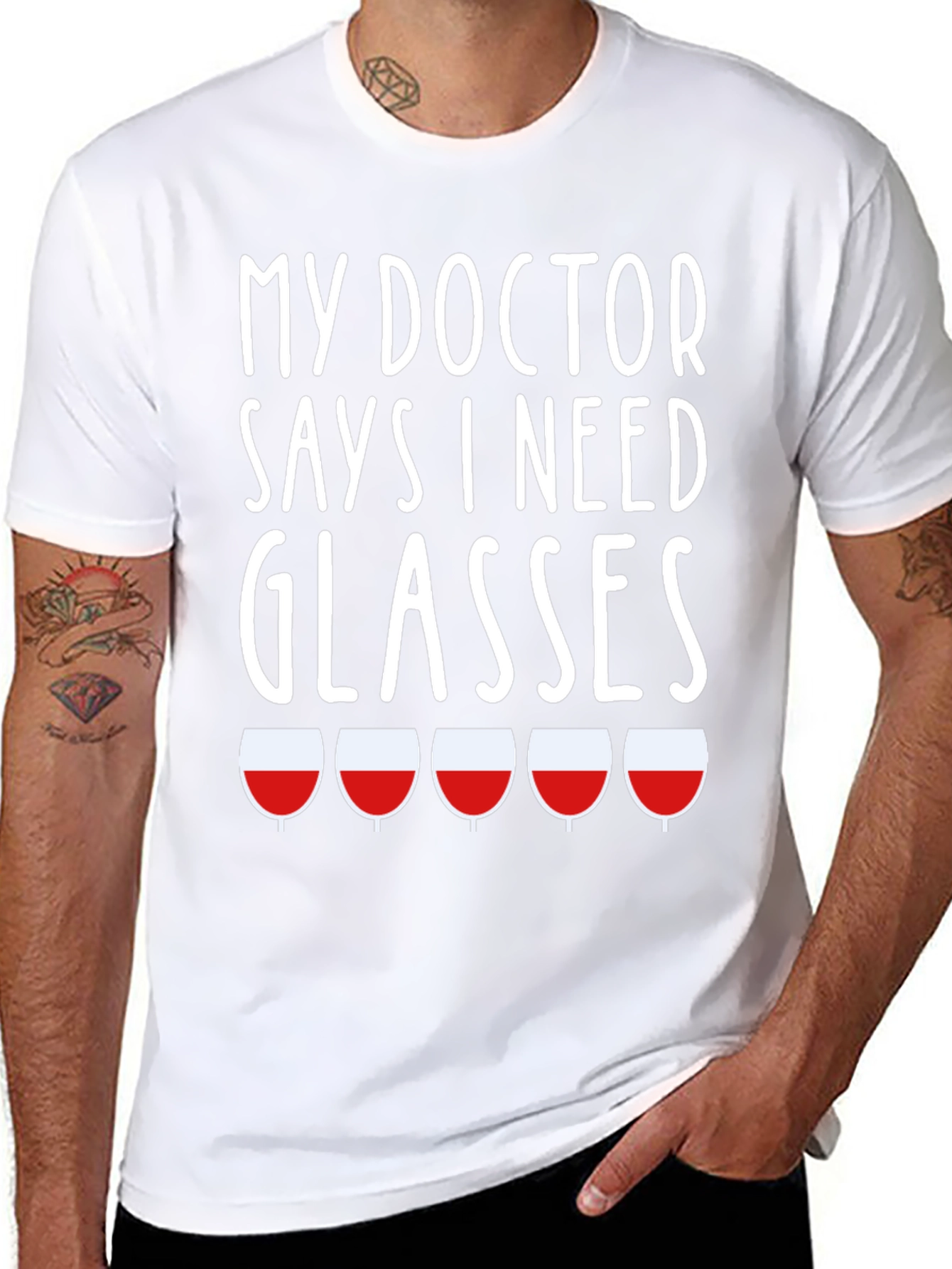 Funny My Doctor Says I Need Glasses T-Shirt