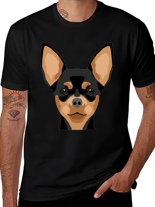 Dog Graphic Tee - Black T-Shirt with Dog Design