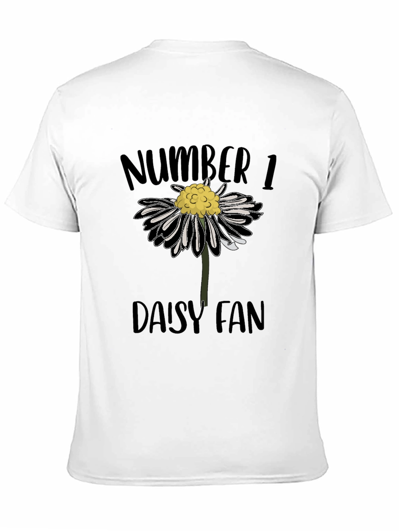 Number 1 Daisy Fan Graphic Tee - Black