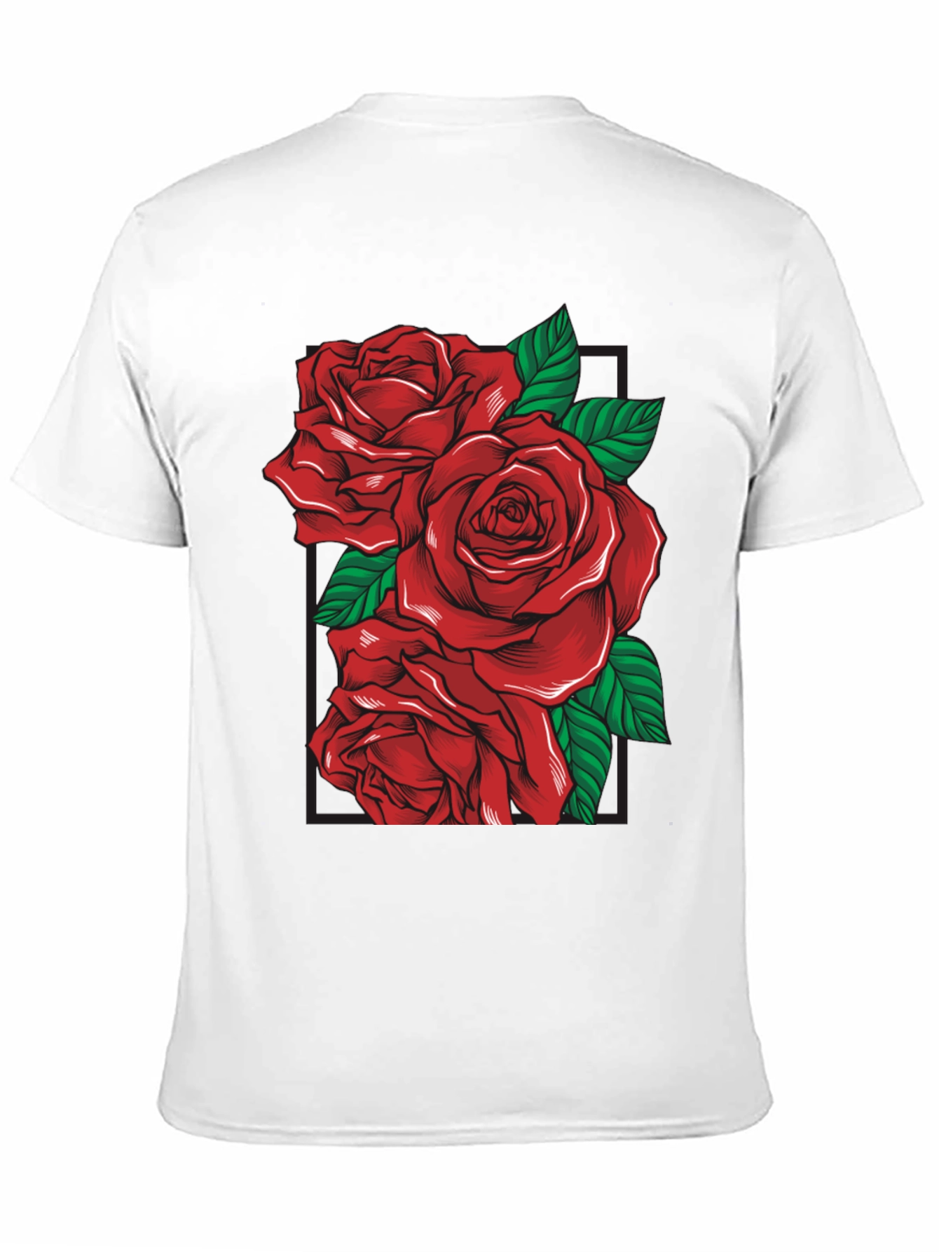Rose Graphic Black T-Shirt