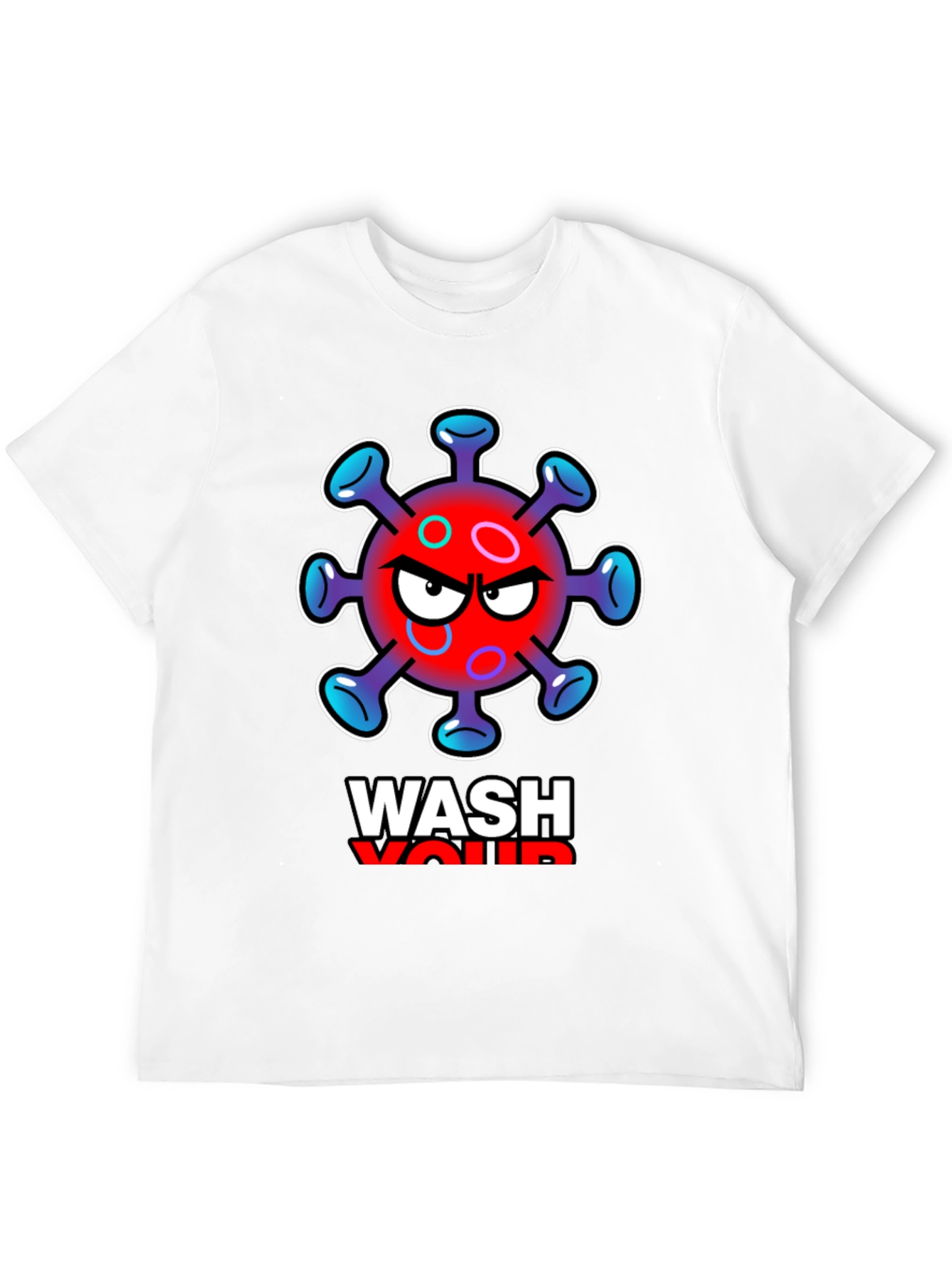 Wash Your Hands Black Graphic Tee