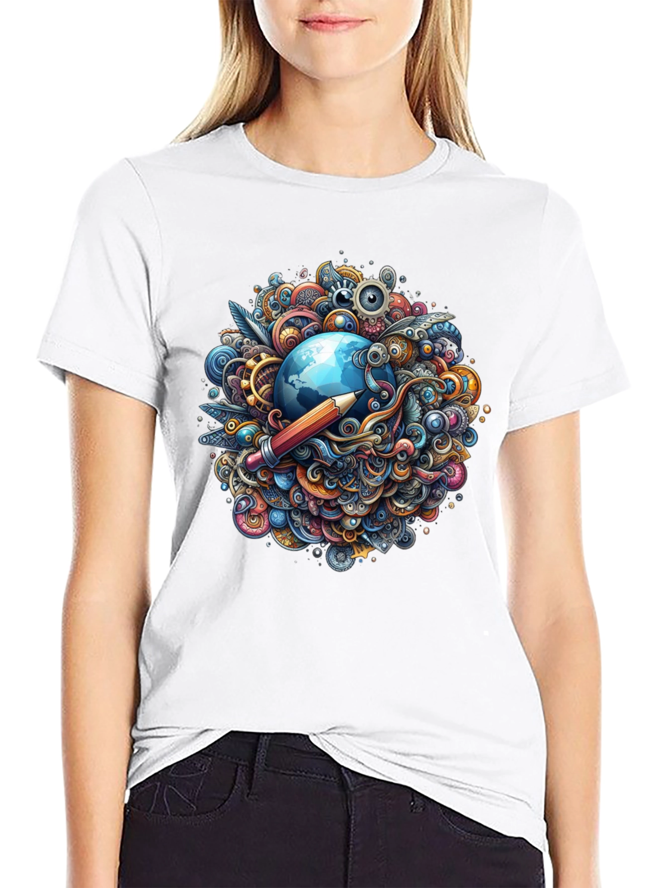 Creative World Black T-Shirt