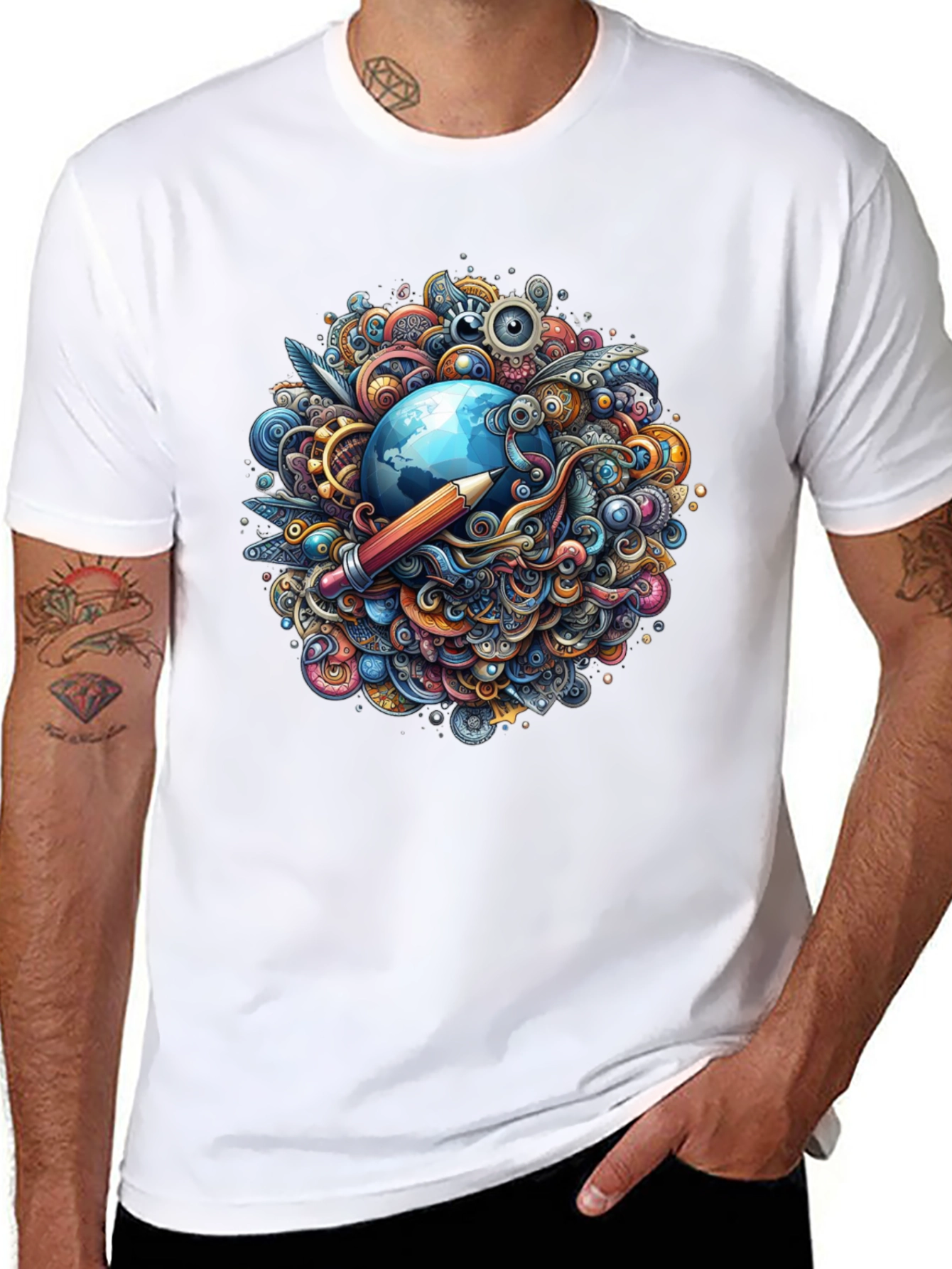 Creative World Black T-Shirt