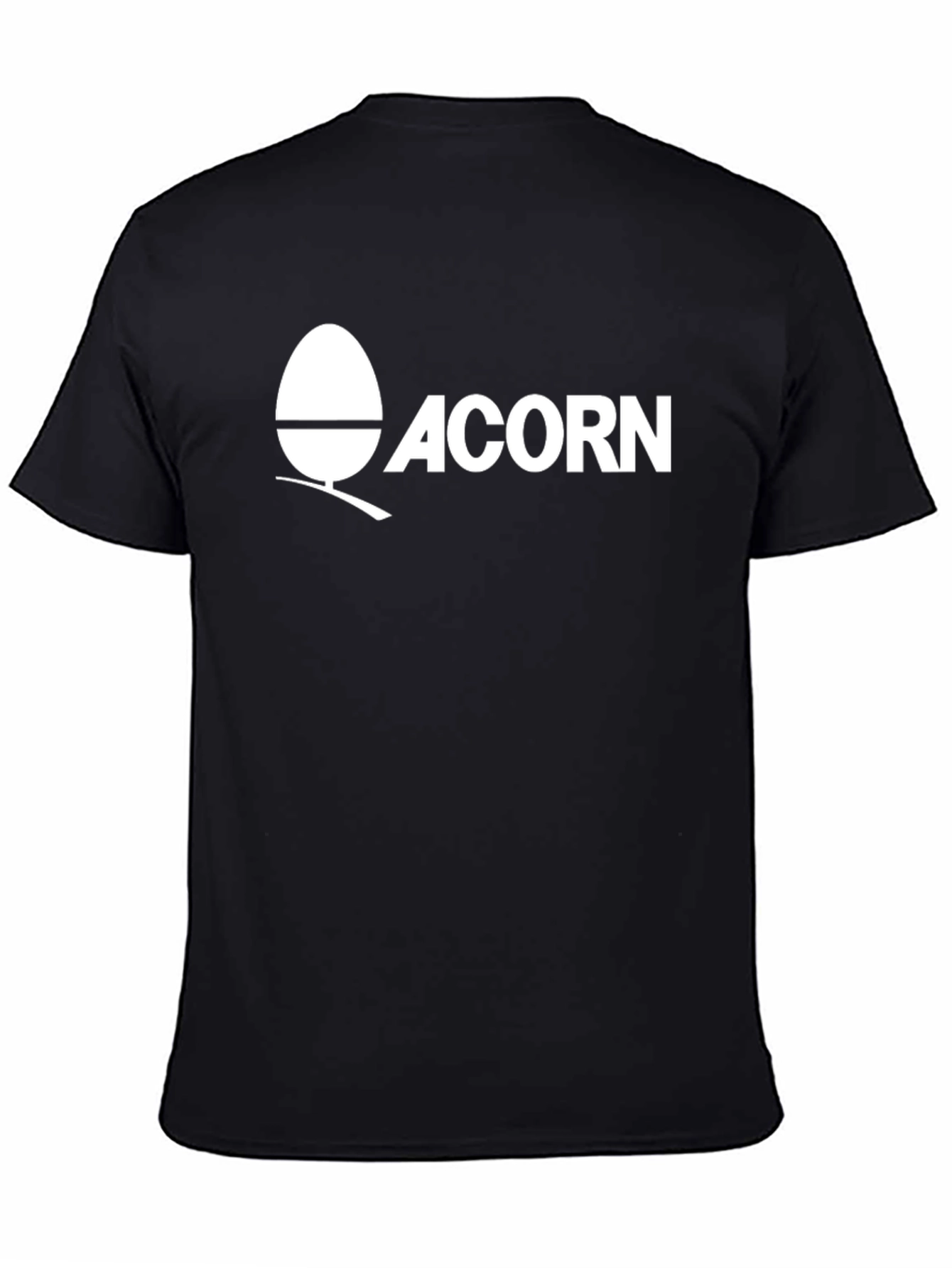 Acorn Logo Graphic T-Shirt - Black
